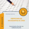 Apostila Assistente Social do CREAS/SUAS Prefeitura de Navegantes SC 2026