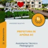 Apostila Assistente Técnico Pedagógico Prefeitura de Apiúna SC 2026