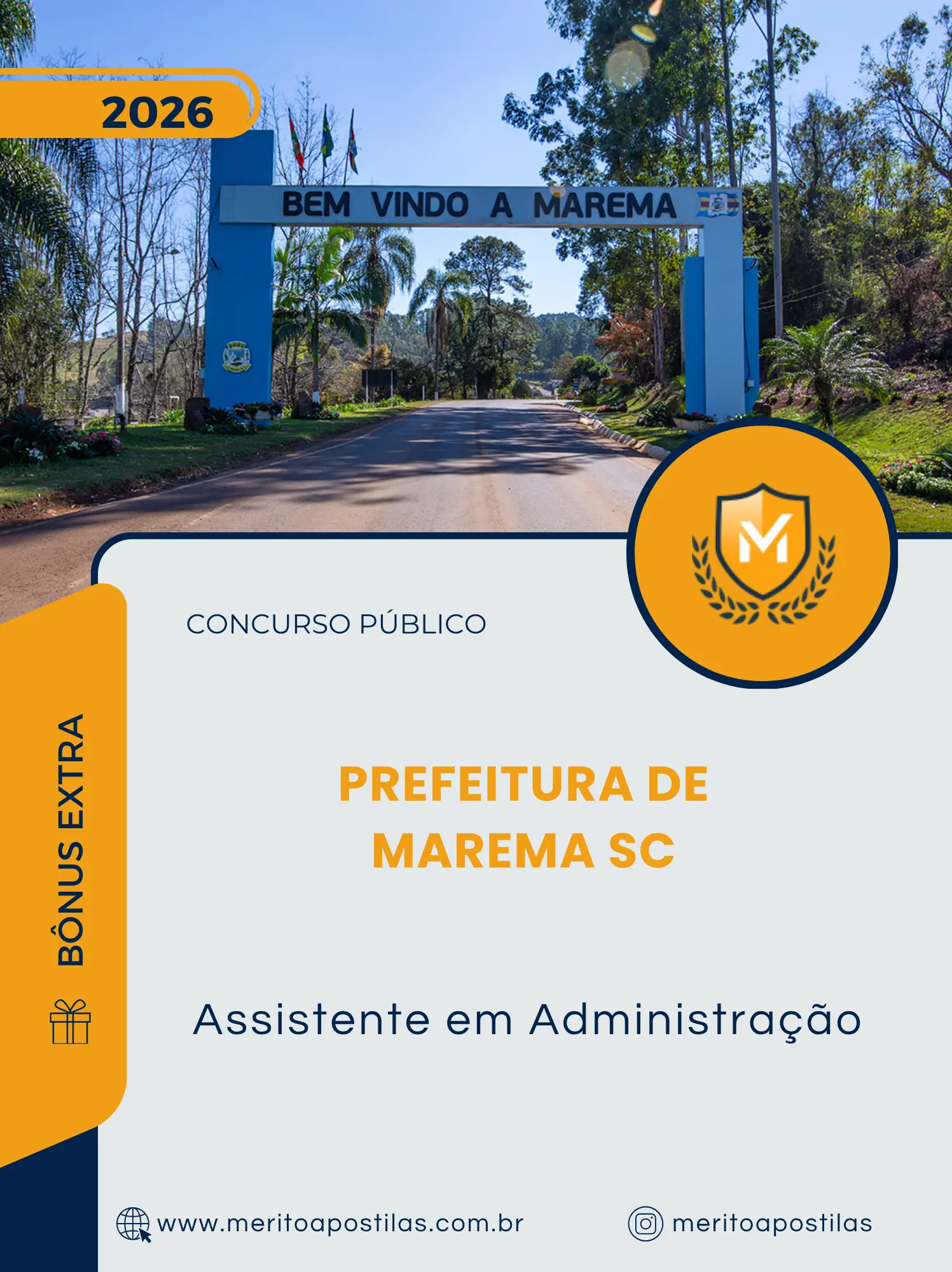 Apostila Assistente em Administração Prefeitura de Marema SC 2026
