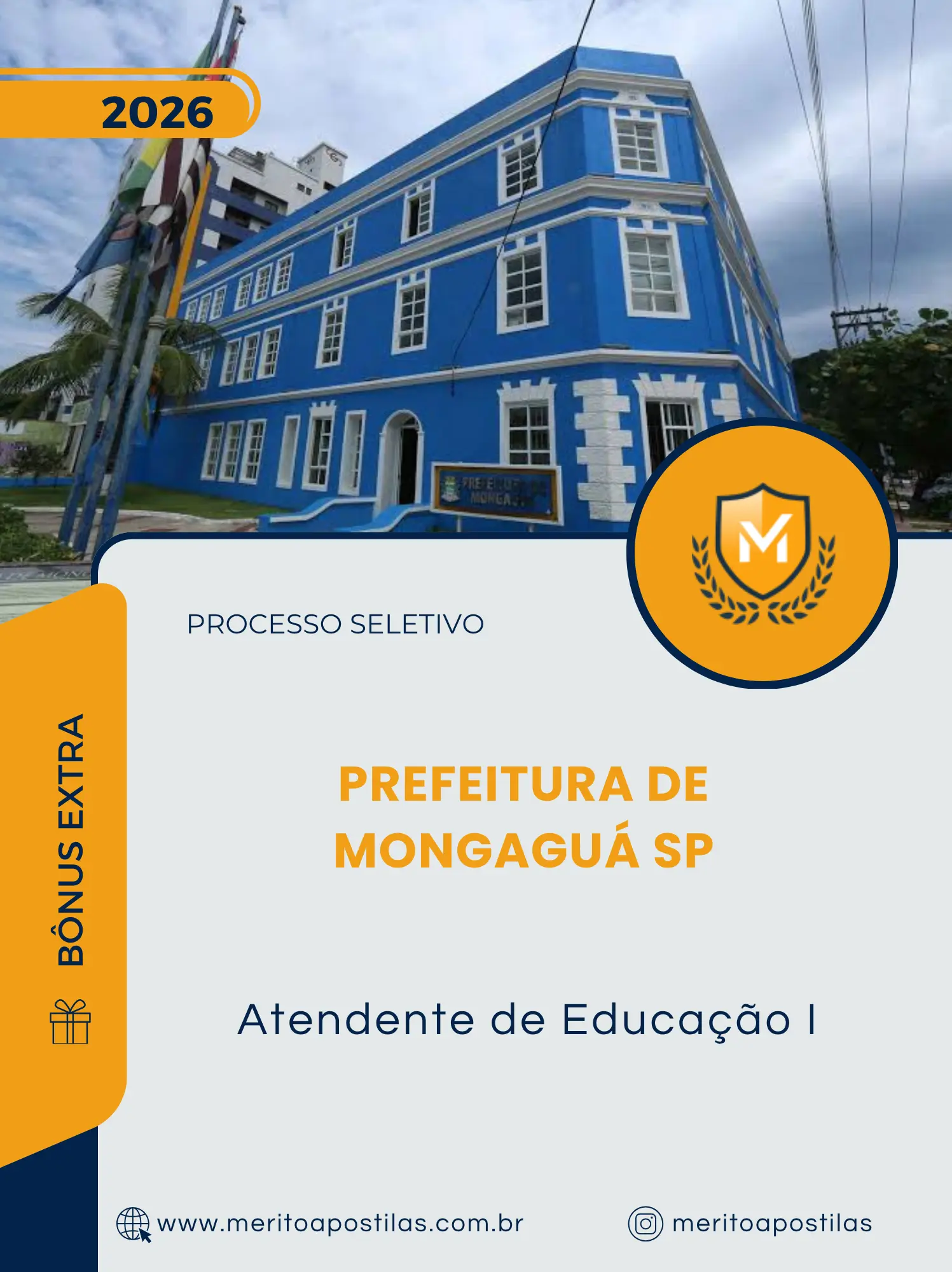 Apostila Atendente de Educação I Prefeitura de Mongaguá SP 2026