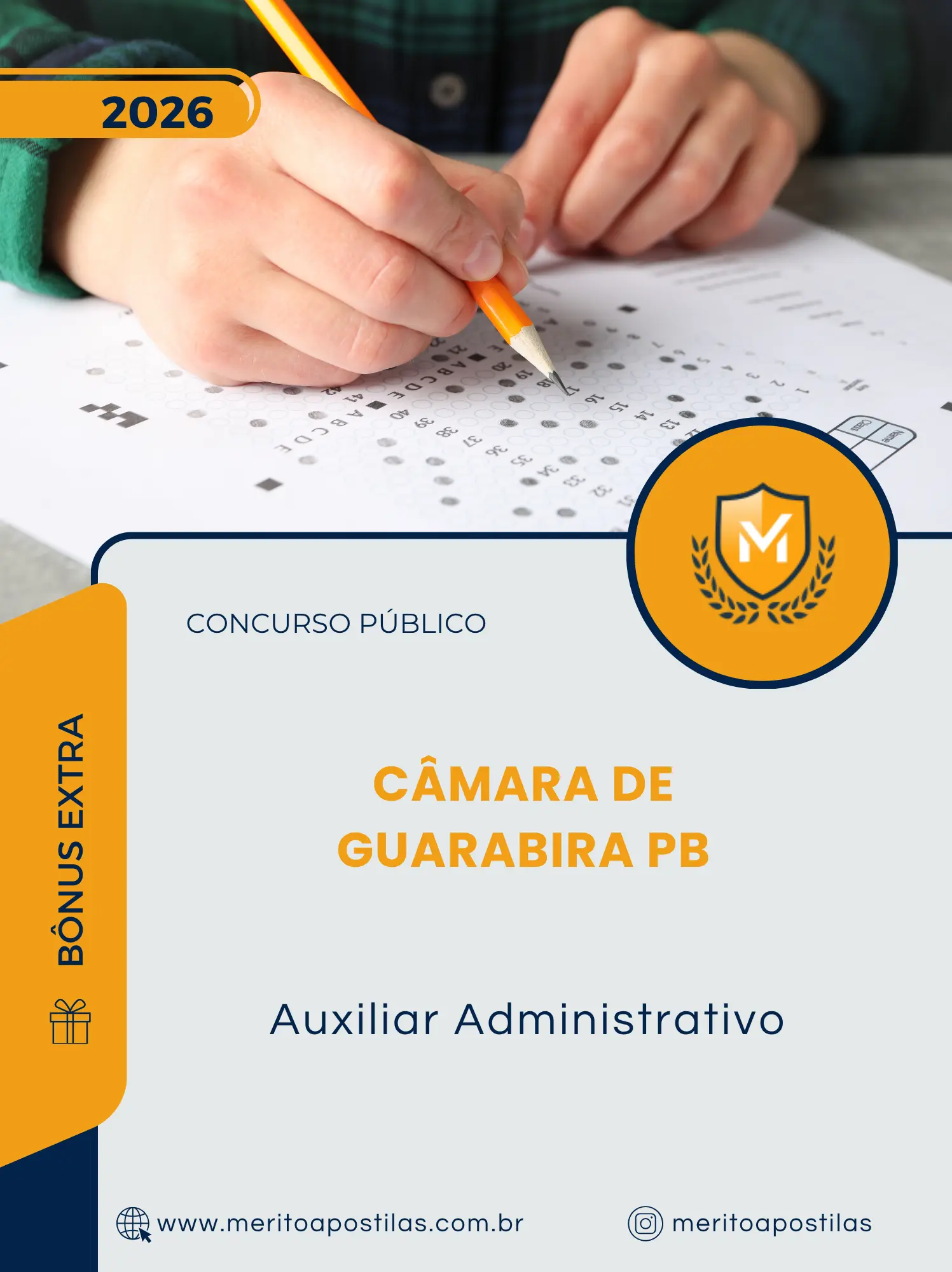 Apostila Auxiliar Administrativo Câmara de Guarabira PB 2026