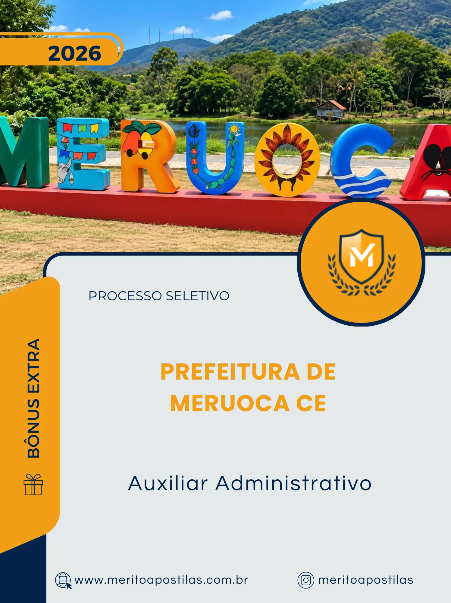 Apostila Auxiliar Administrativo Prefeitura de Meruoca CE 2026