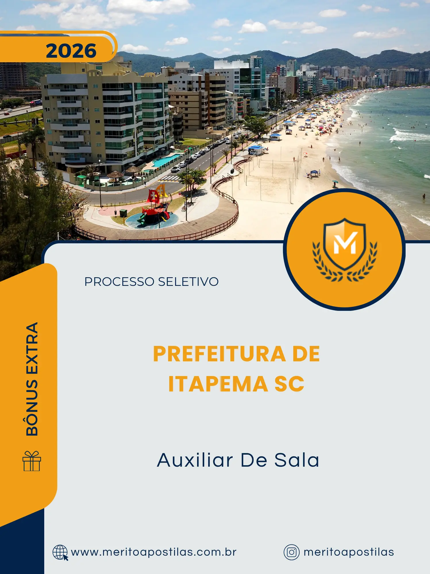 Apostila Auxiliar De Sala Prefeitura de Itapema SC 2026
