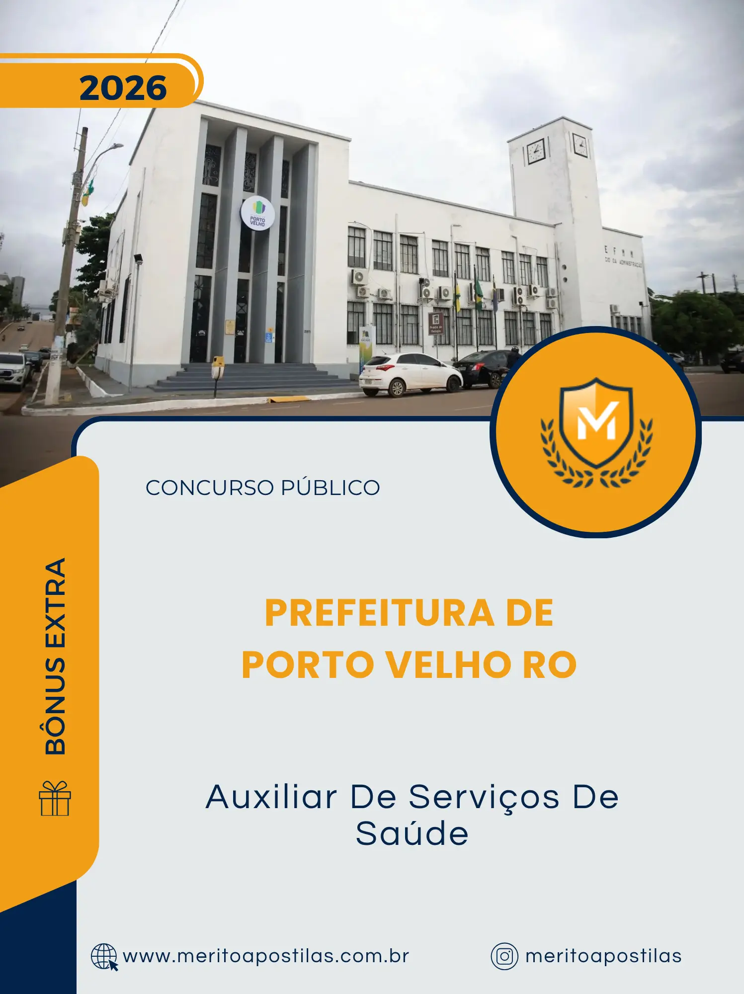 Apostila Auxiliar De Serviços De Saúde Prefeitura de Porto Velho RO 2026