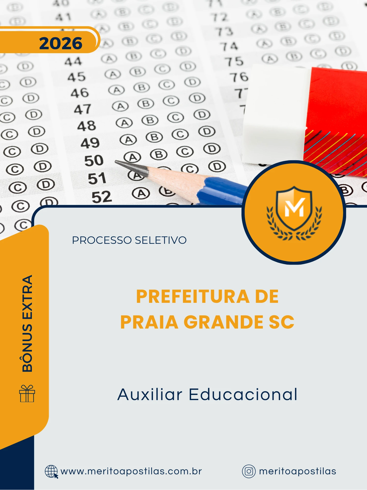 Apostila Auxiliar Educacional Prefeitura de Praia Grande SC 2026