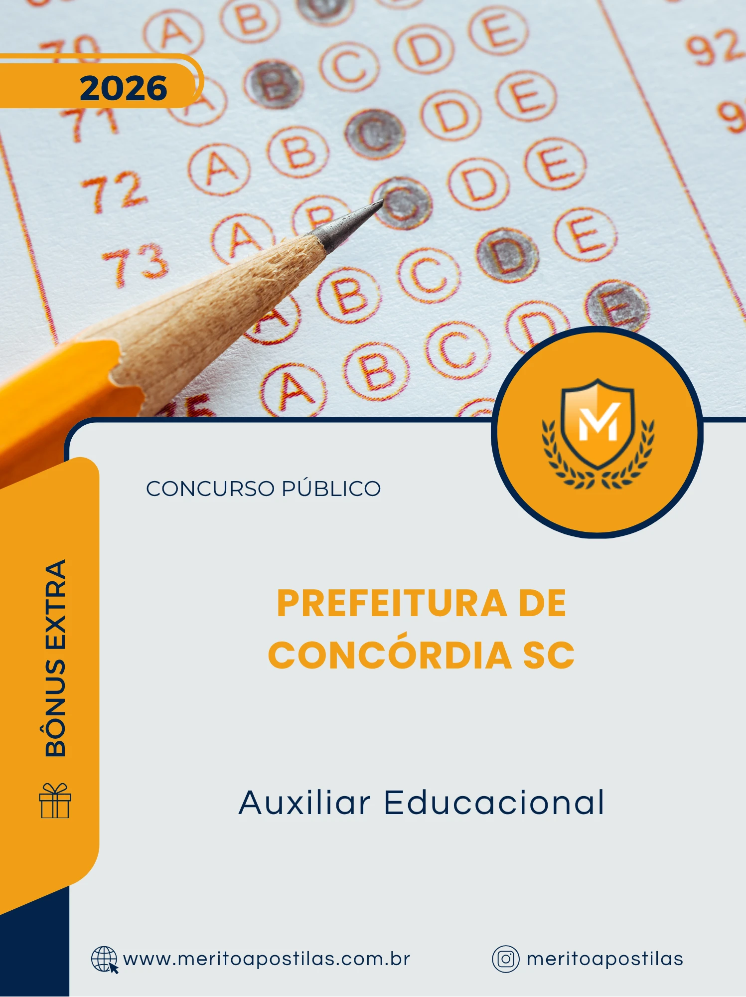 Apostila Auxiliar Educacional Prefeitura de Concórdia SC 2026