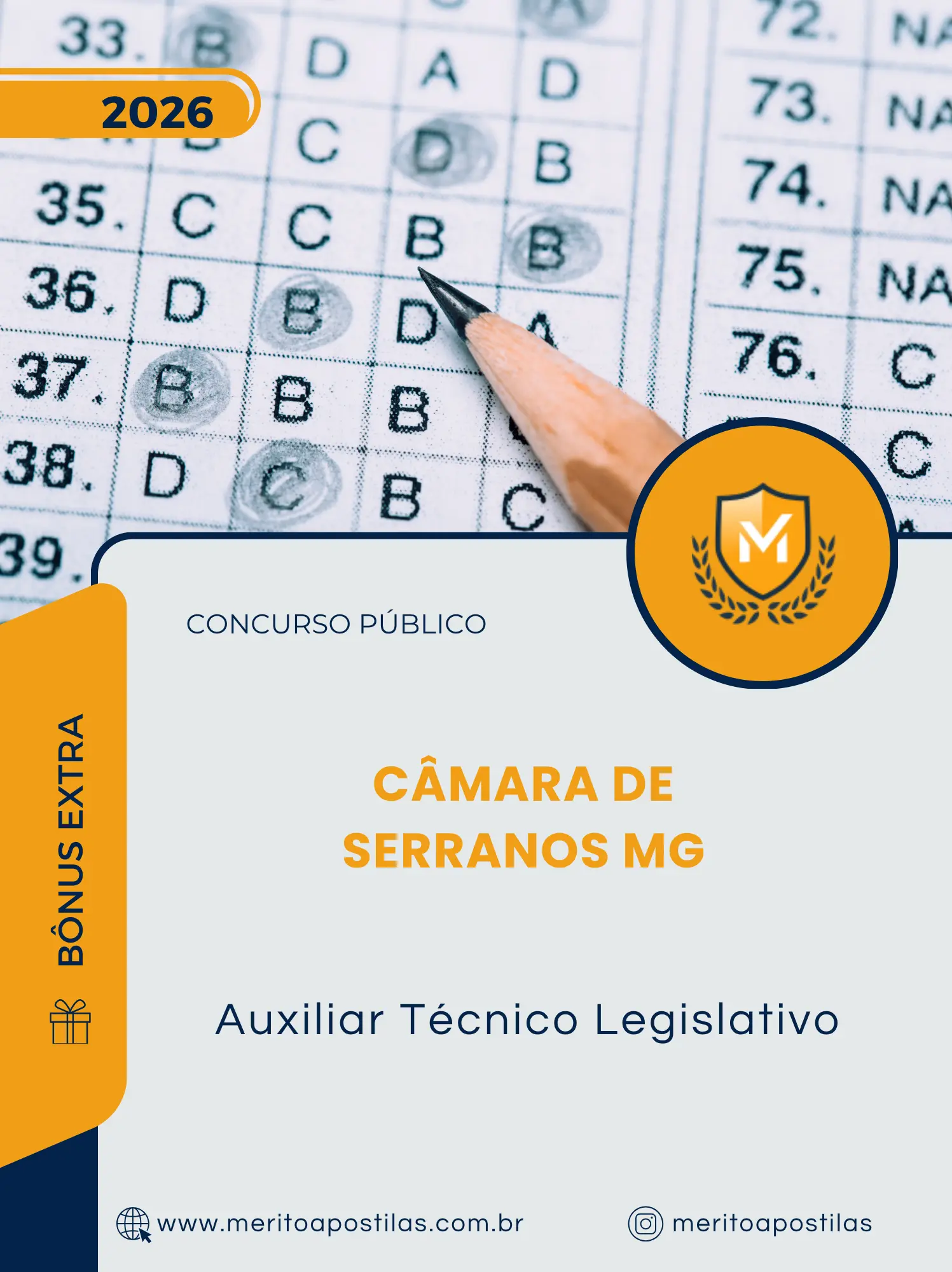 Apostila Auxiliar Técnico Legislativo Câmara de Serranos MG 2026