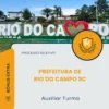 Apostila Auxiliar Turma Prefeitura de Rio do Campo SC 2026