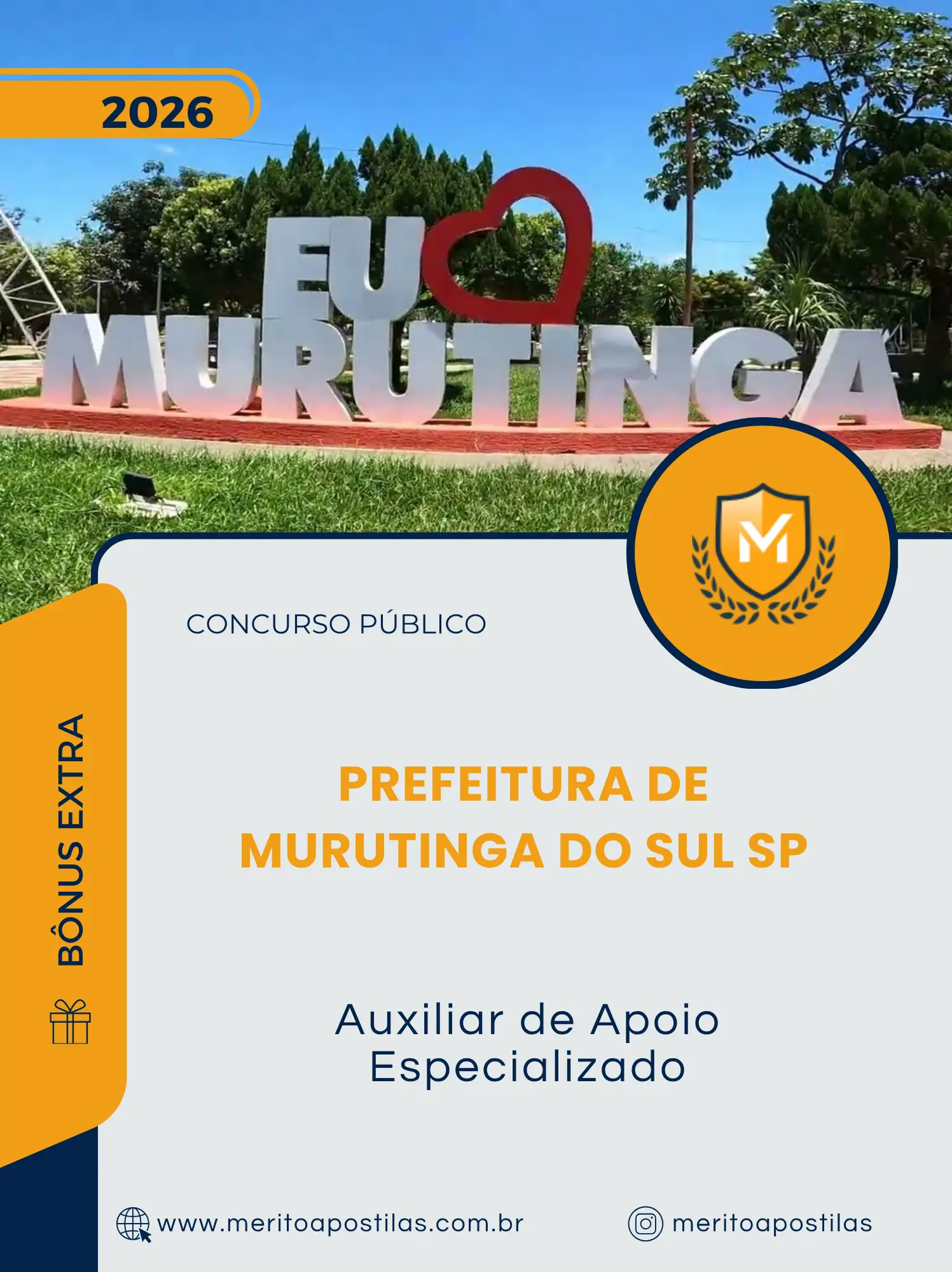 Apostila Auxiliar de Apoio Especializado Prefeitura de Murutinga do Sul SP 2026