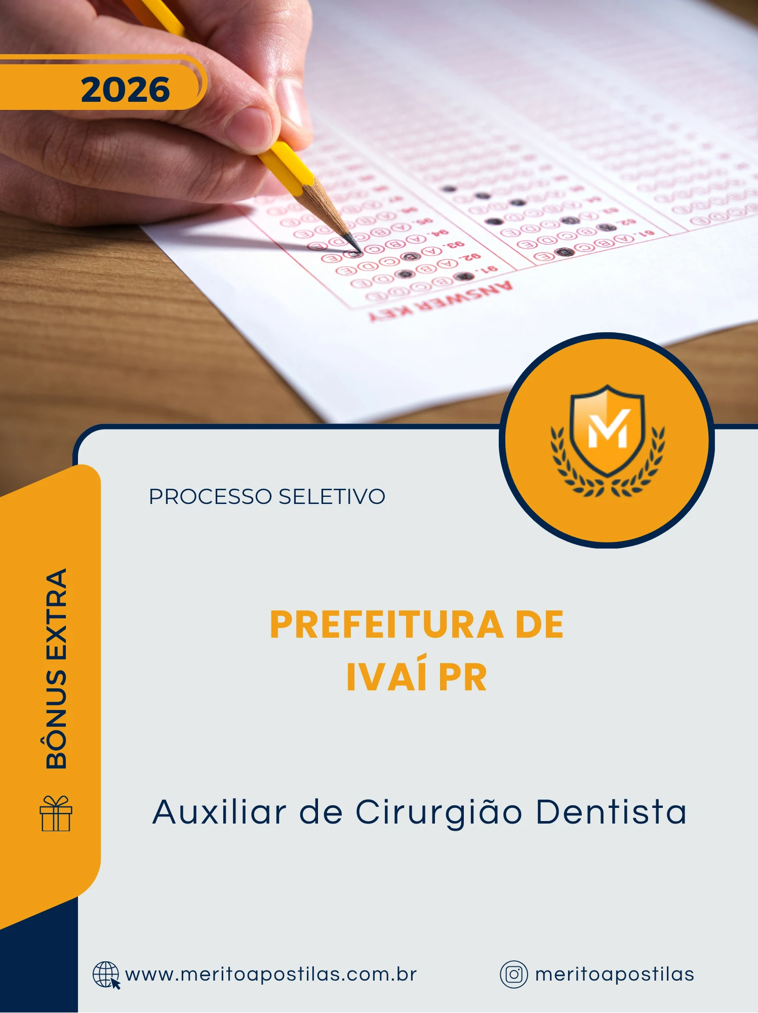 Apostila Auxiliar de Cirurgião Dentista Prefeitura de Ivaí PR 2026