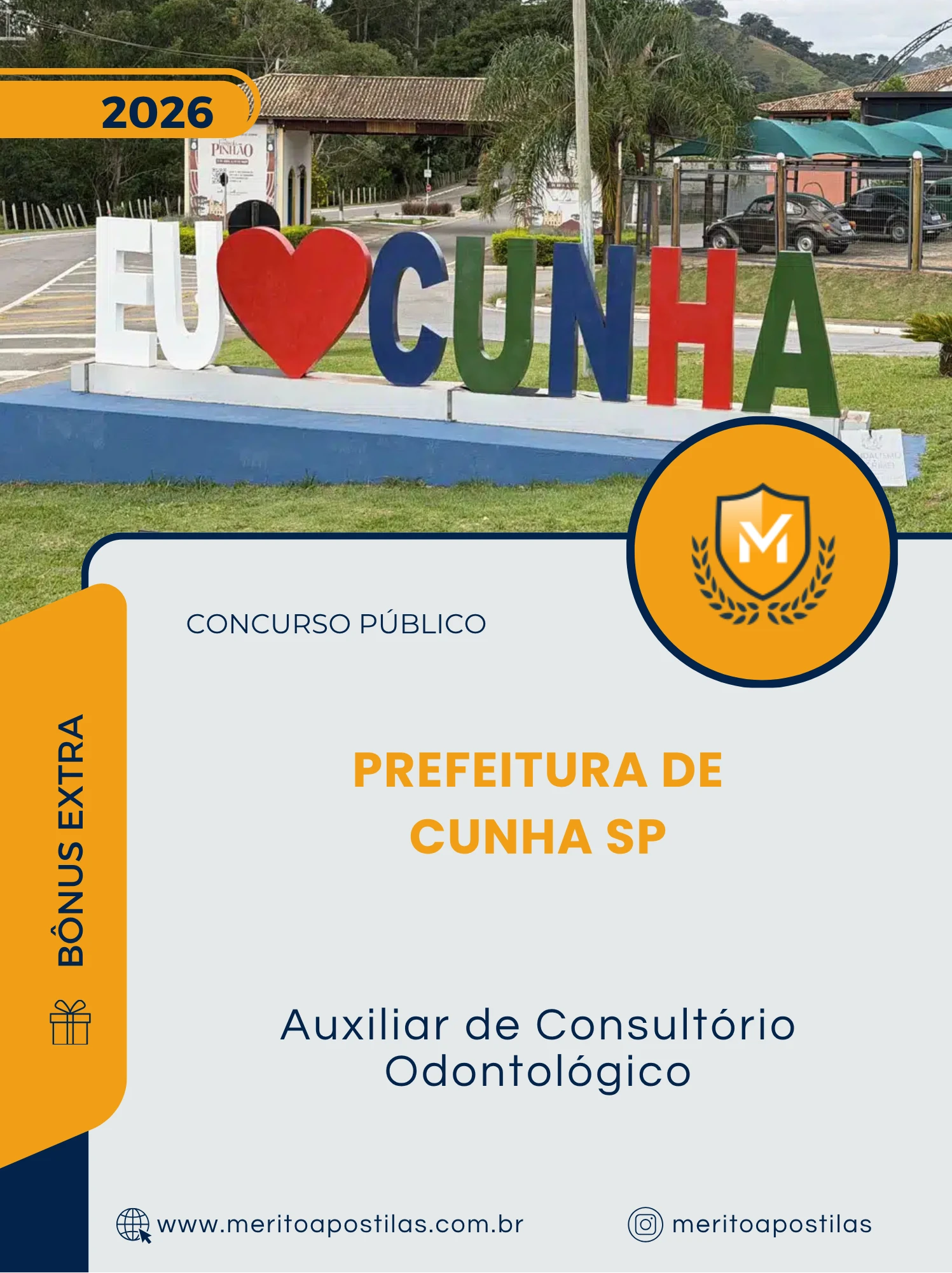 Apostila Auxiliar de Consultório Odontológico Prefeitura de Cunha SP 2026