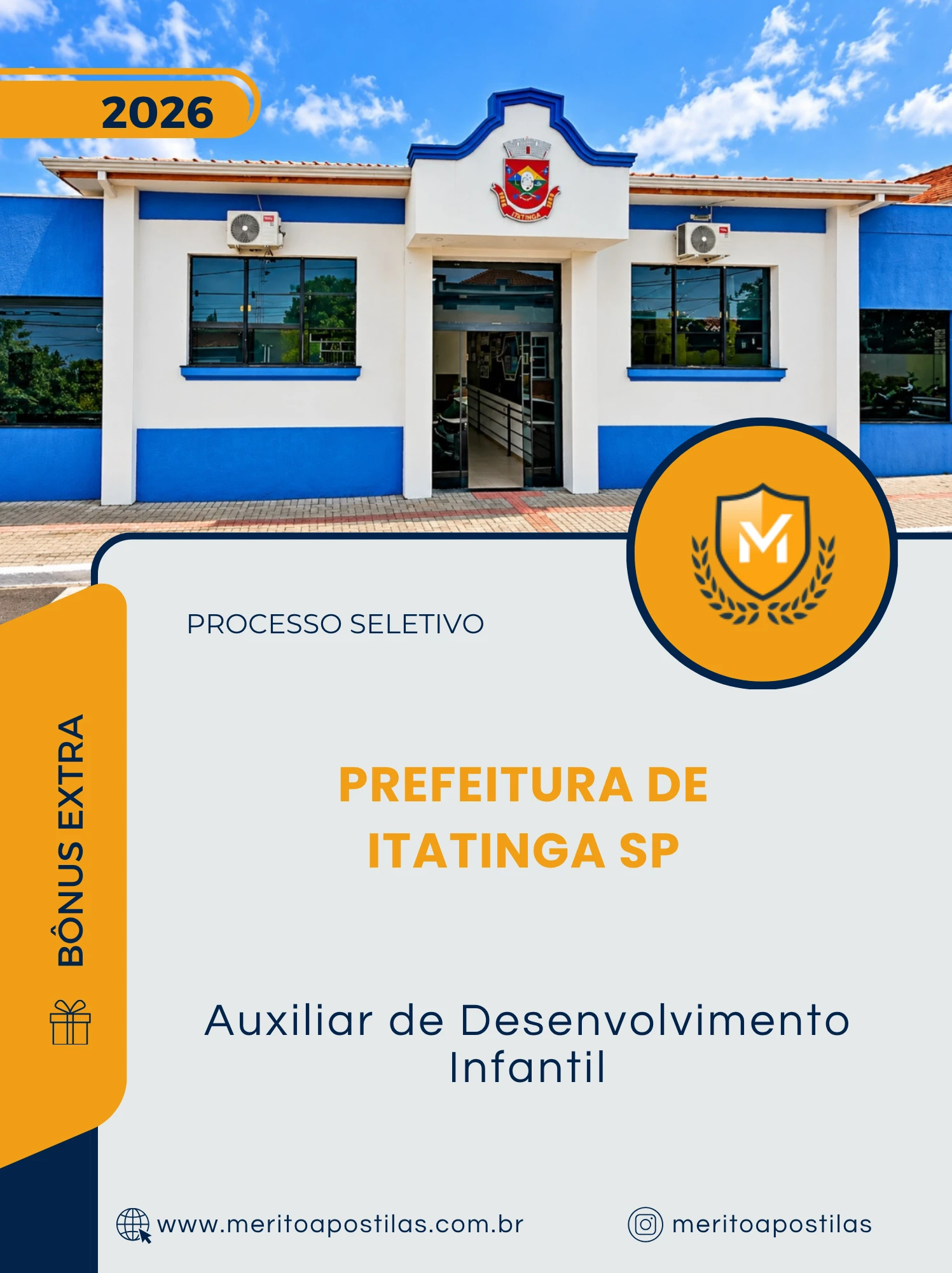 Apostila Auxiliar de Desenvolvimento Infantil Prefeitura de Itatinga SP 2026