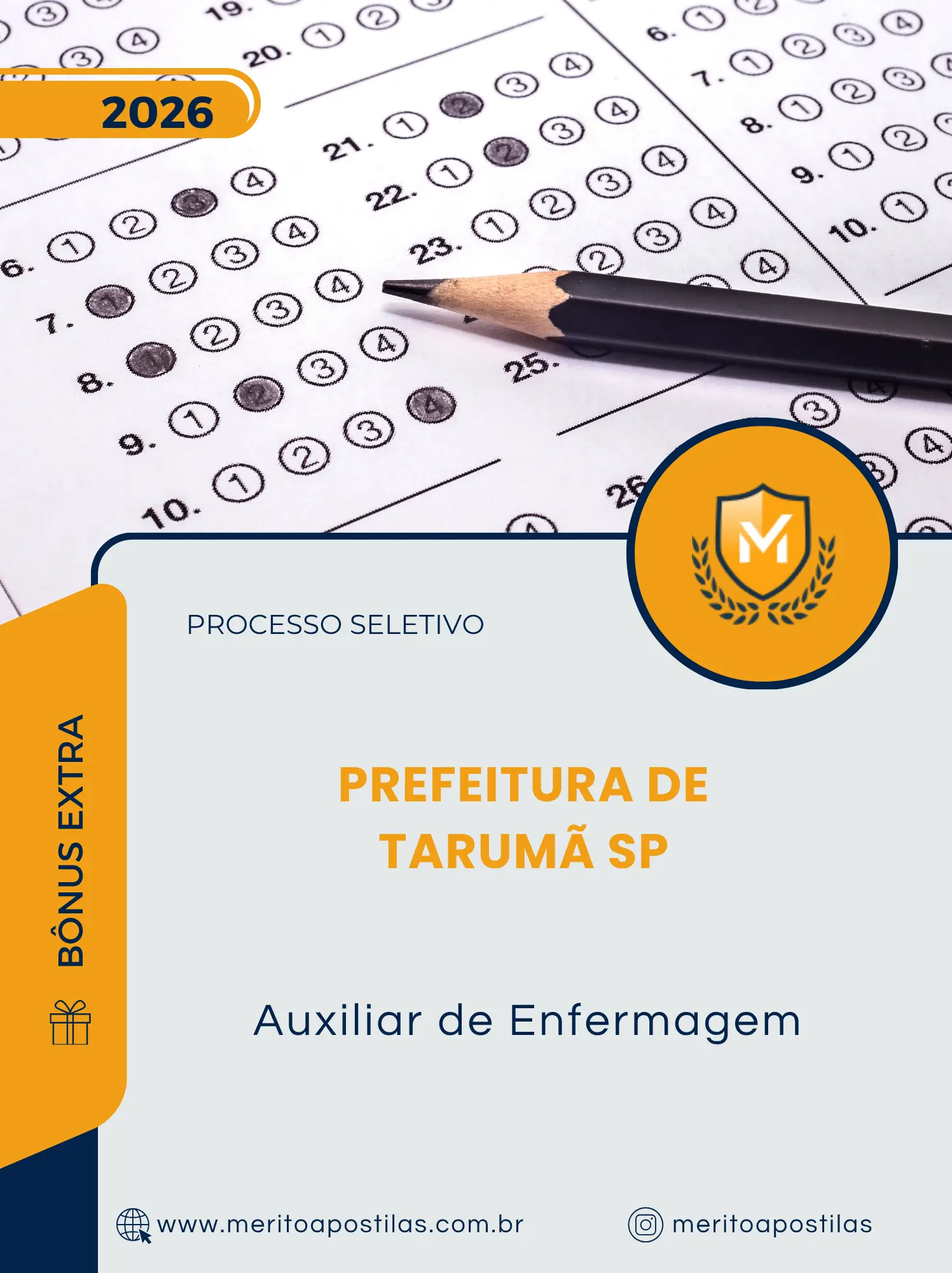 Apostila Auxiliar de Enfermagem Prefeitura de Tarumã SP 2026
