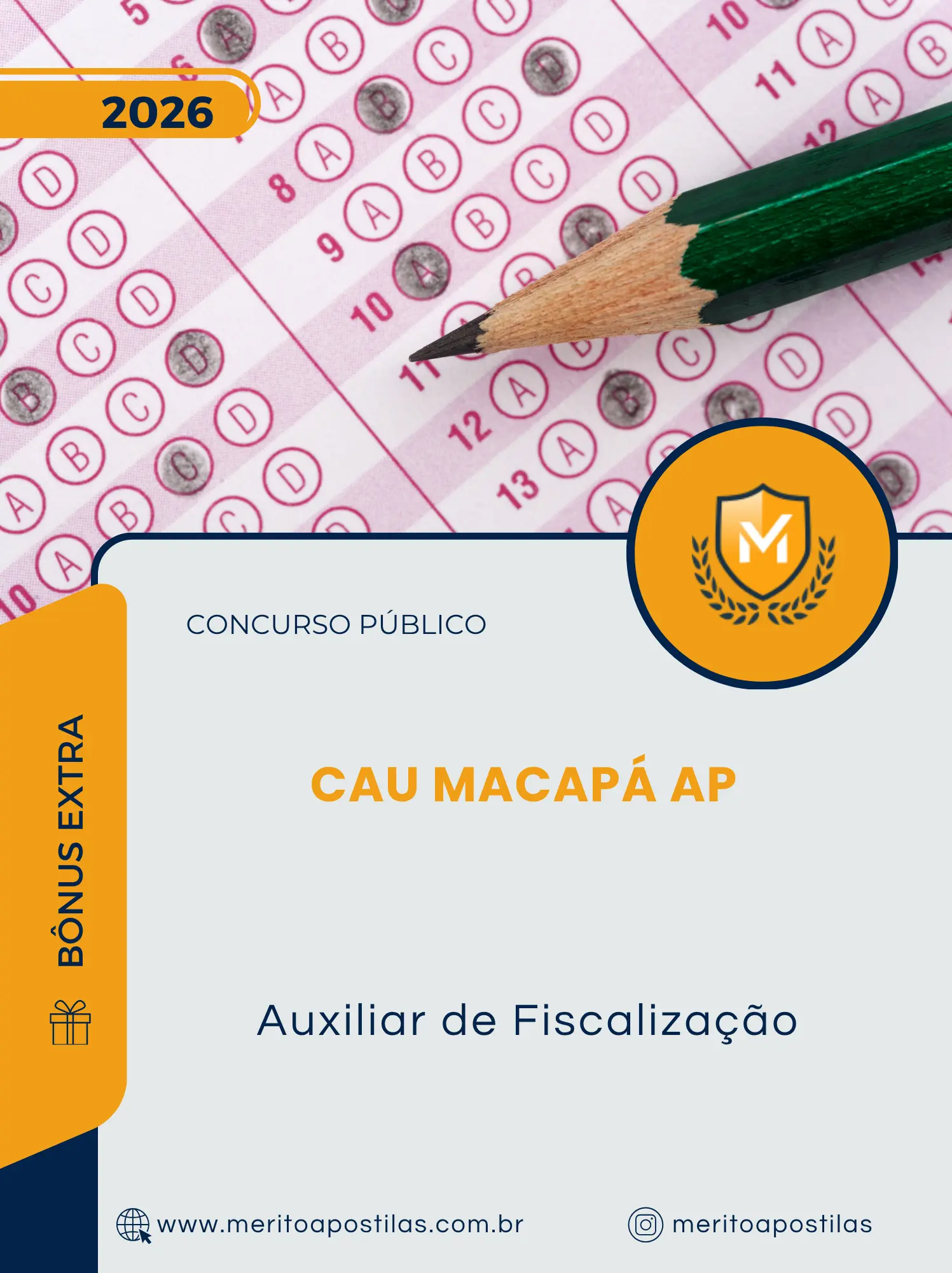 Apostila Auxiliar de Fiscalização Concurso Público CAU Macapá AP 2026