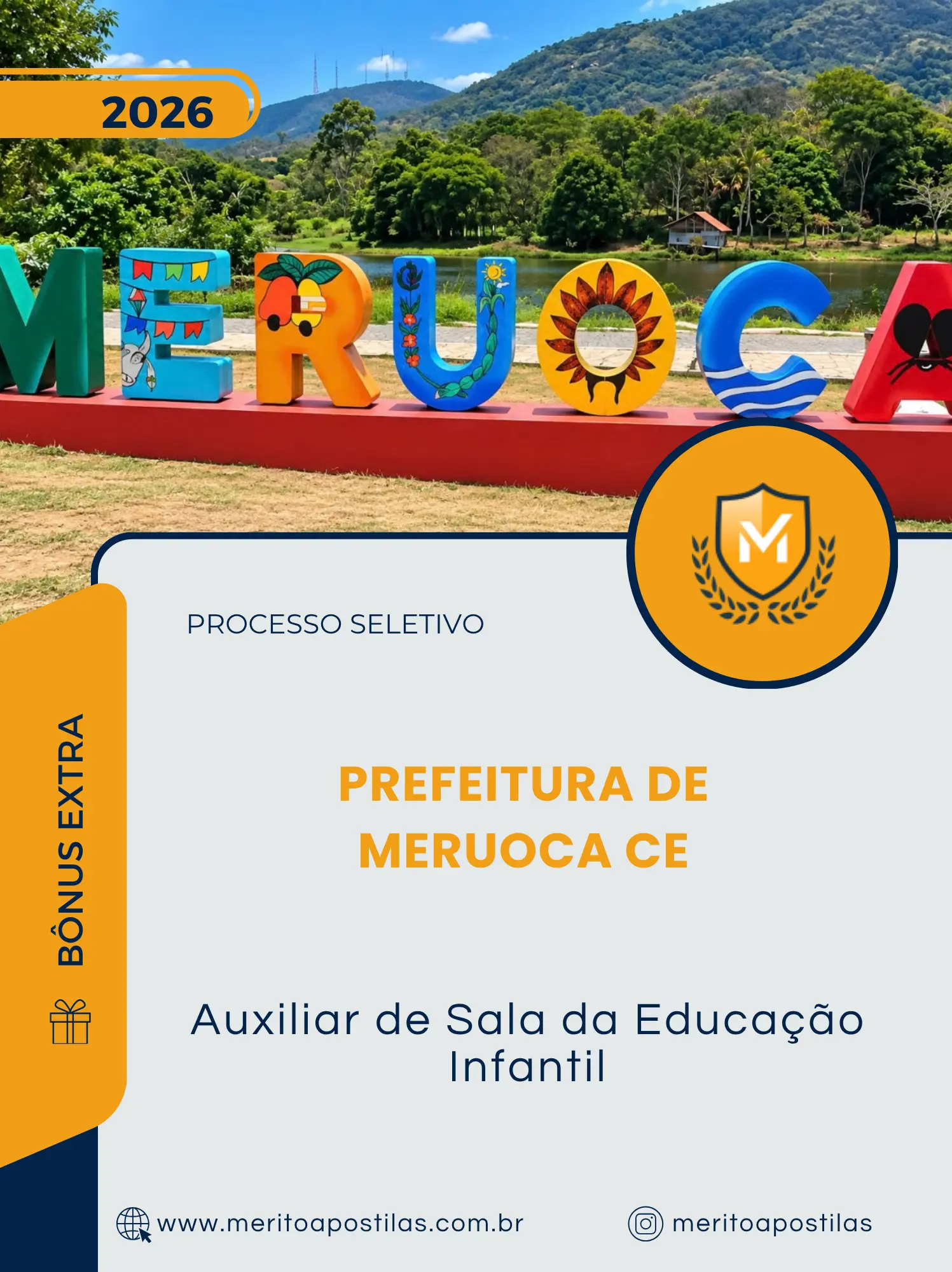 Apostila Auxiliar de Sala da Educação Infantil Prefeitura de Meruoca CE 2026