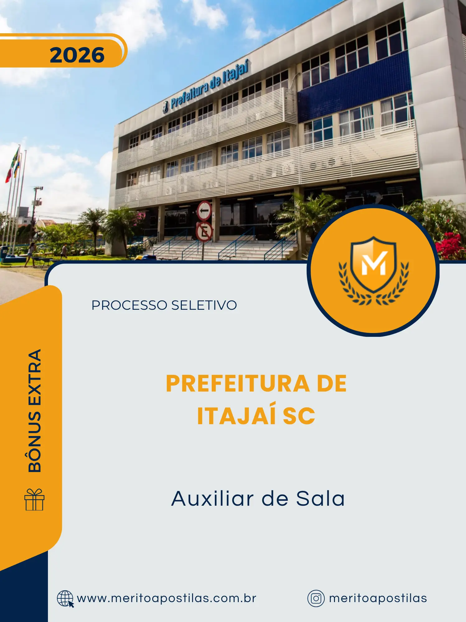 Apostila Auxiliar de Sala Prefeitura de Itajaí SC 2026