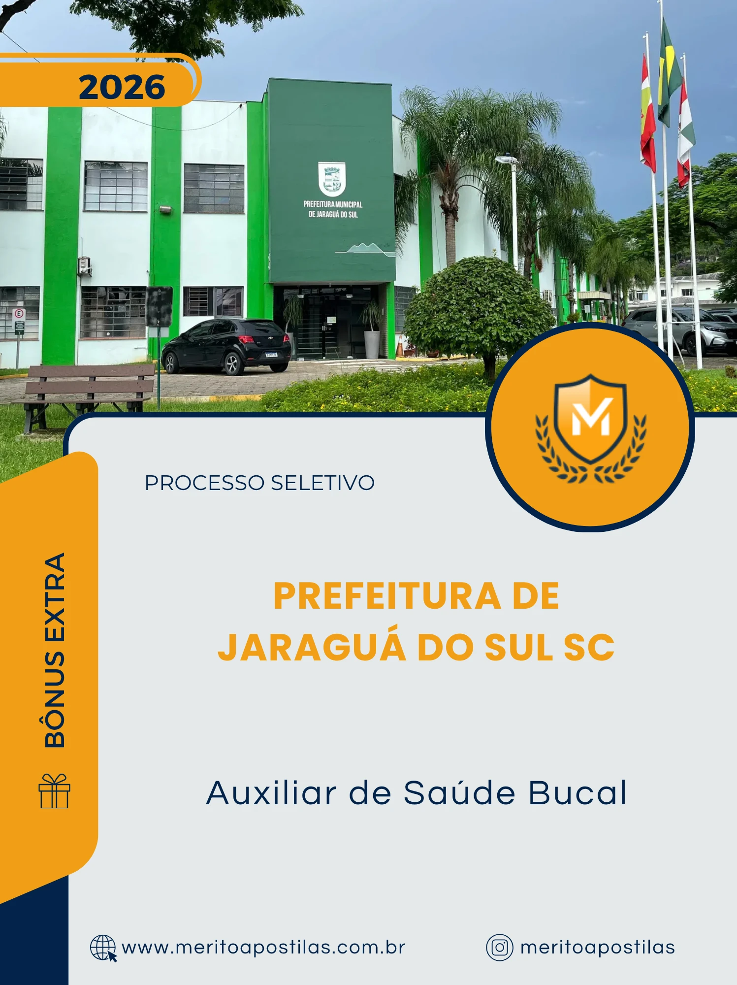Apostila Auxiliar de Saúde Bucal Prefeitura de Jaraguá do Sul SC 2026