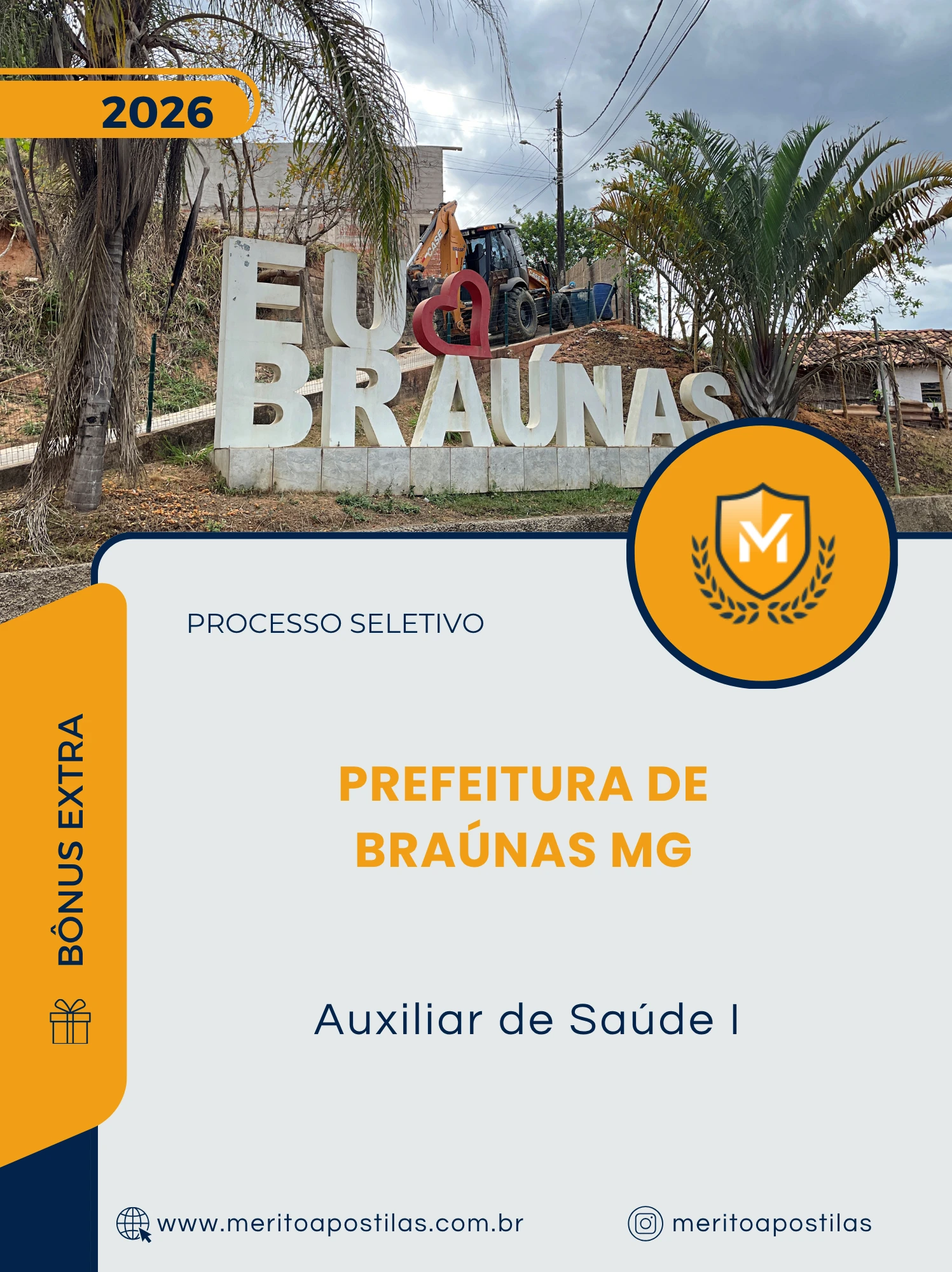 Apostila Auxiliar de Saúde I Prefeitura de Braúnas MG 2026