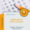 Apostila Auxiliar de Serviço Educacional Prefeitura de Santa Luzia MG 2026