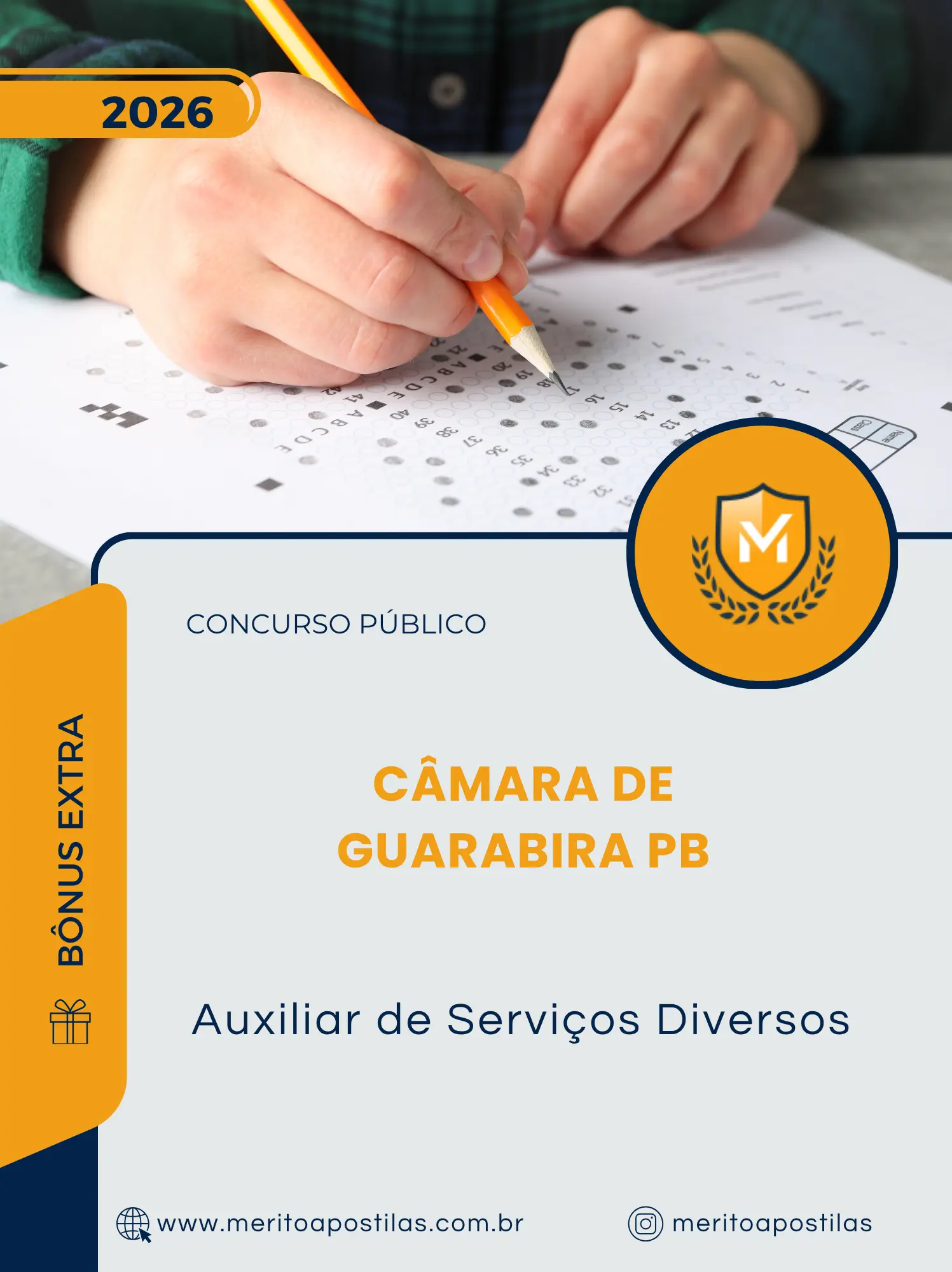 Apostila Auxiliar de Serviços Diversos Câmara de Guarabira PB 2026