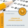 Apostila Auxiliar de Serviços Gerais Câmara de Cesário Lange SP 2026