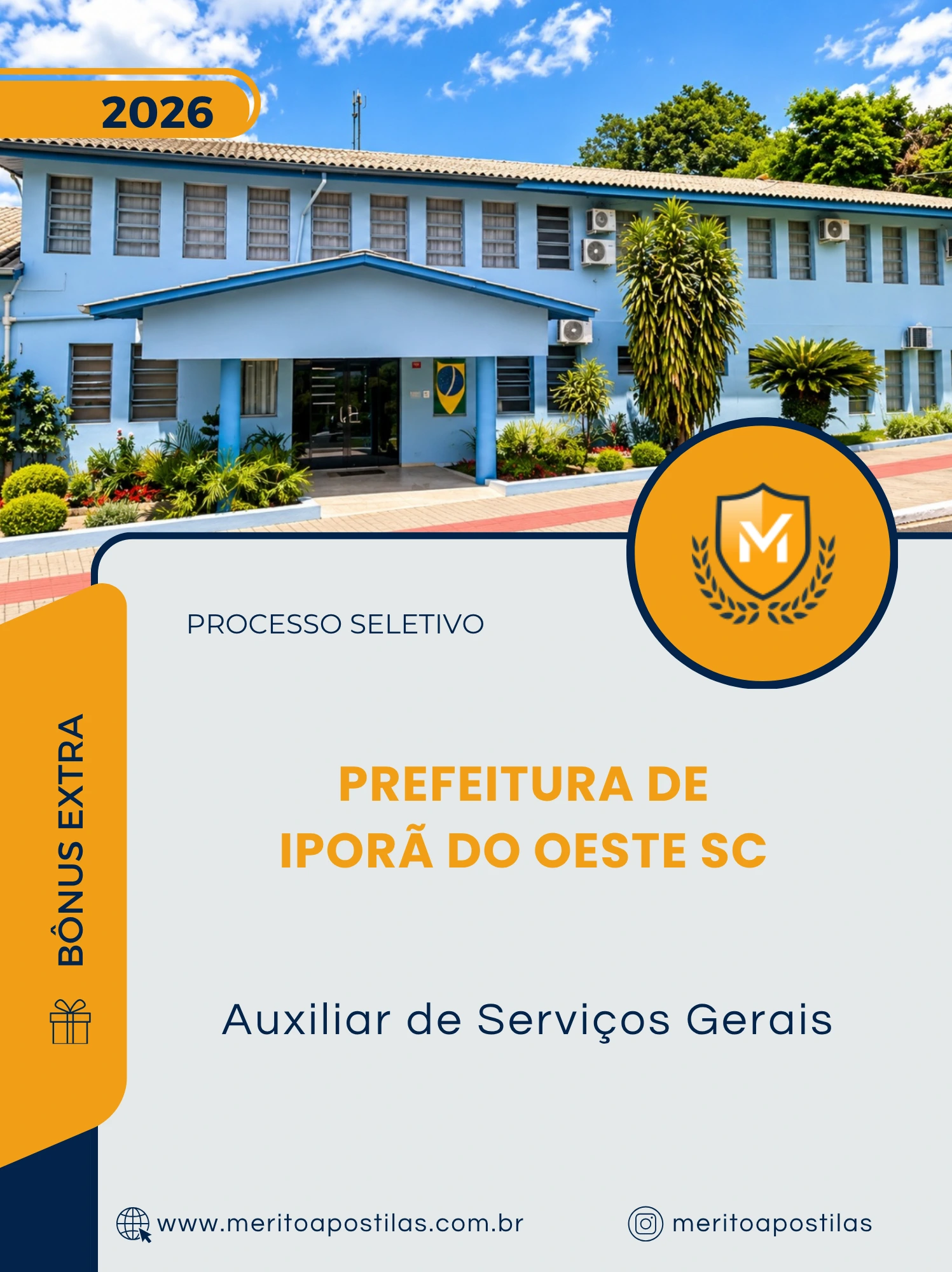 Apostila Auxiliar de Serviços Gerais Prefeitura de Iporã do Oeste SC 2026