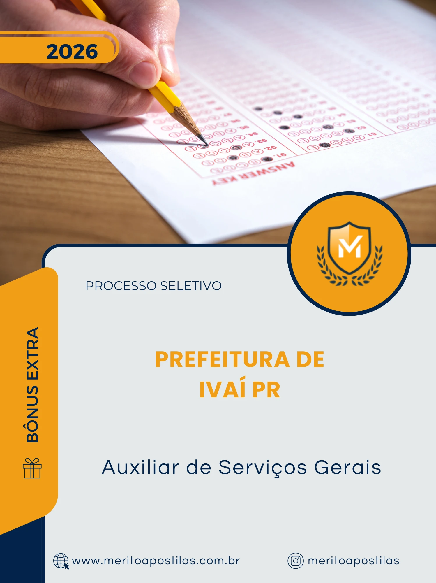 Apostila Auxiliar de Serviços Gerais Prefeitura de Ivaí PR 2026