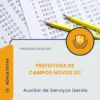 Apostila Auxiliar de Serviços Gerais Prefeitura de Campos Novos SC 2026