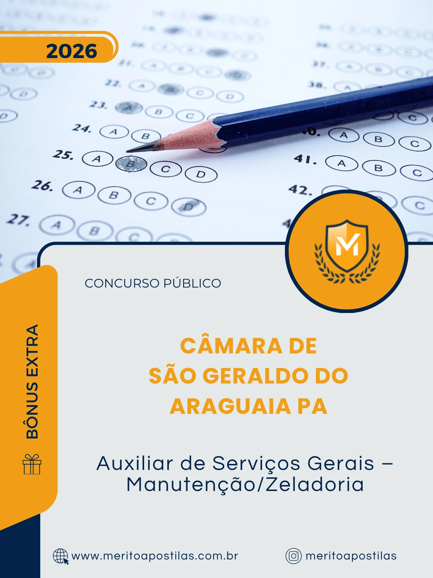 Apostila Auxiliar de Serviços Gerais Manutenção/Zeladoria Câmara de São Geraldo do Araguaia PA 2026