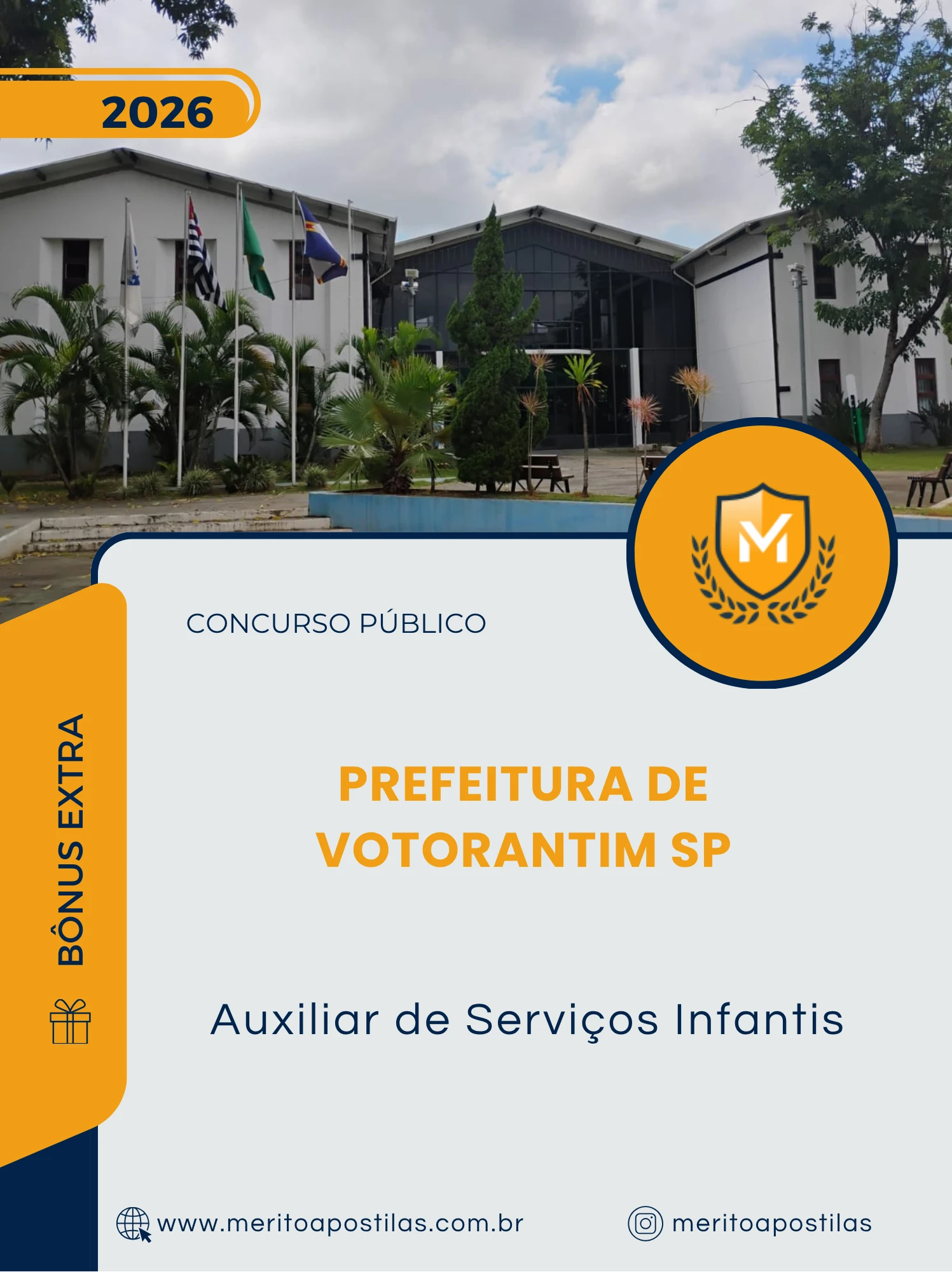 Apostila Auxiliar de Serviços Infantis Prefeitura de Votorantim SP 2026