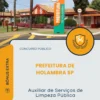 Apostila Auxiliar de Serviços de Limpeza Pública Prefeitura de Holambra SP 2026