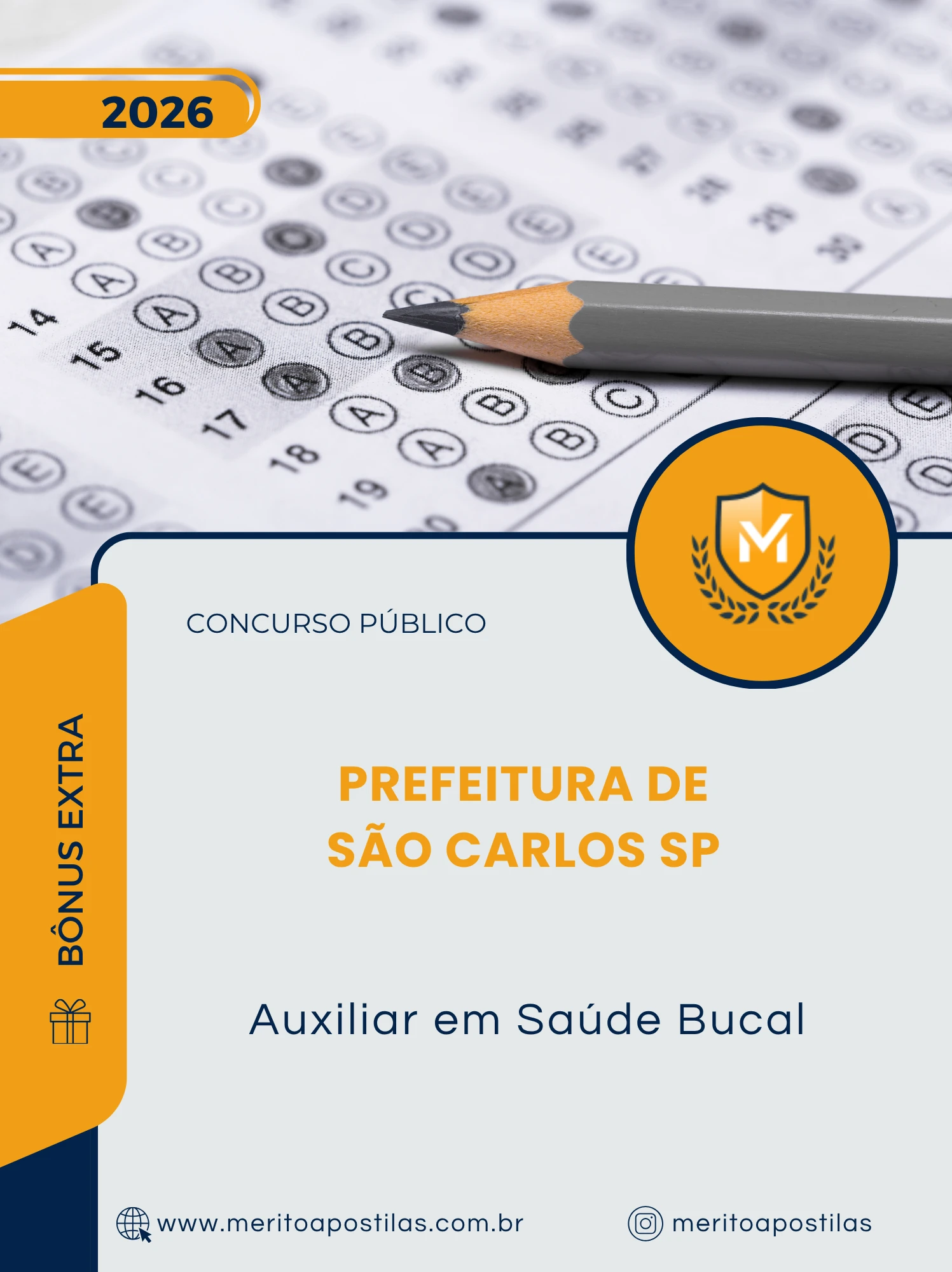 Apostila Auxiliar em Saúde Bucal Prefeitura de São Carlos SP 2026