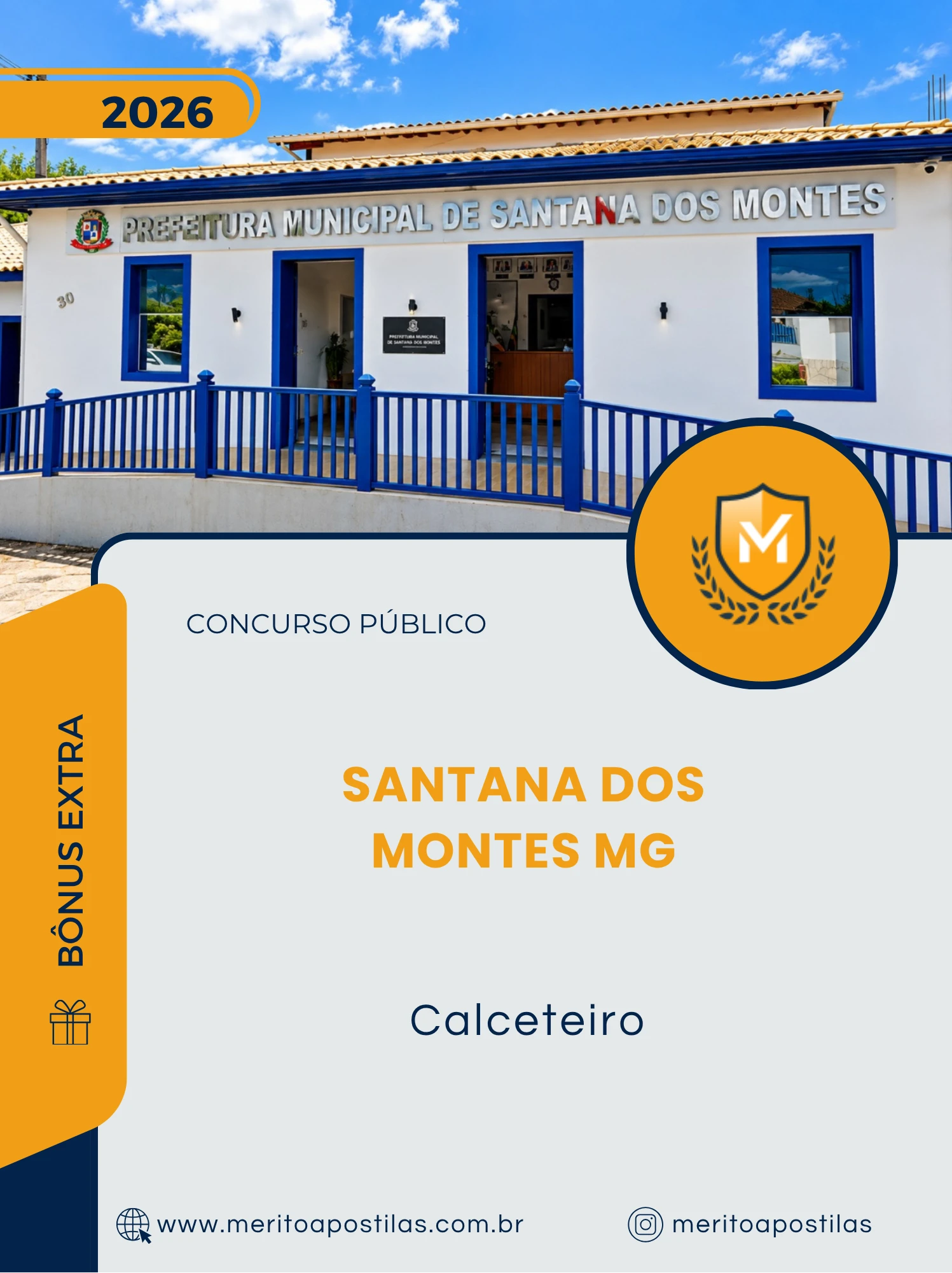 Apostila Calceteiro Prefeitura de Santana dos Montes MG 2026