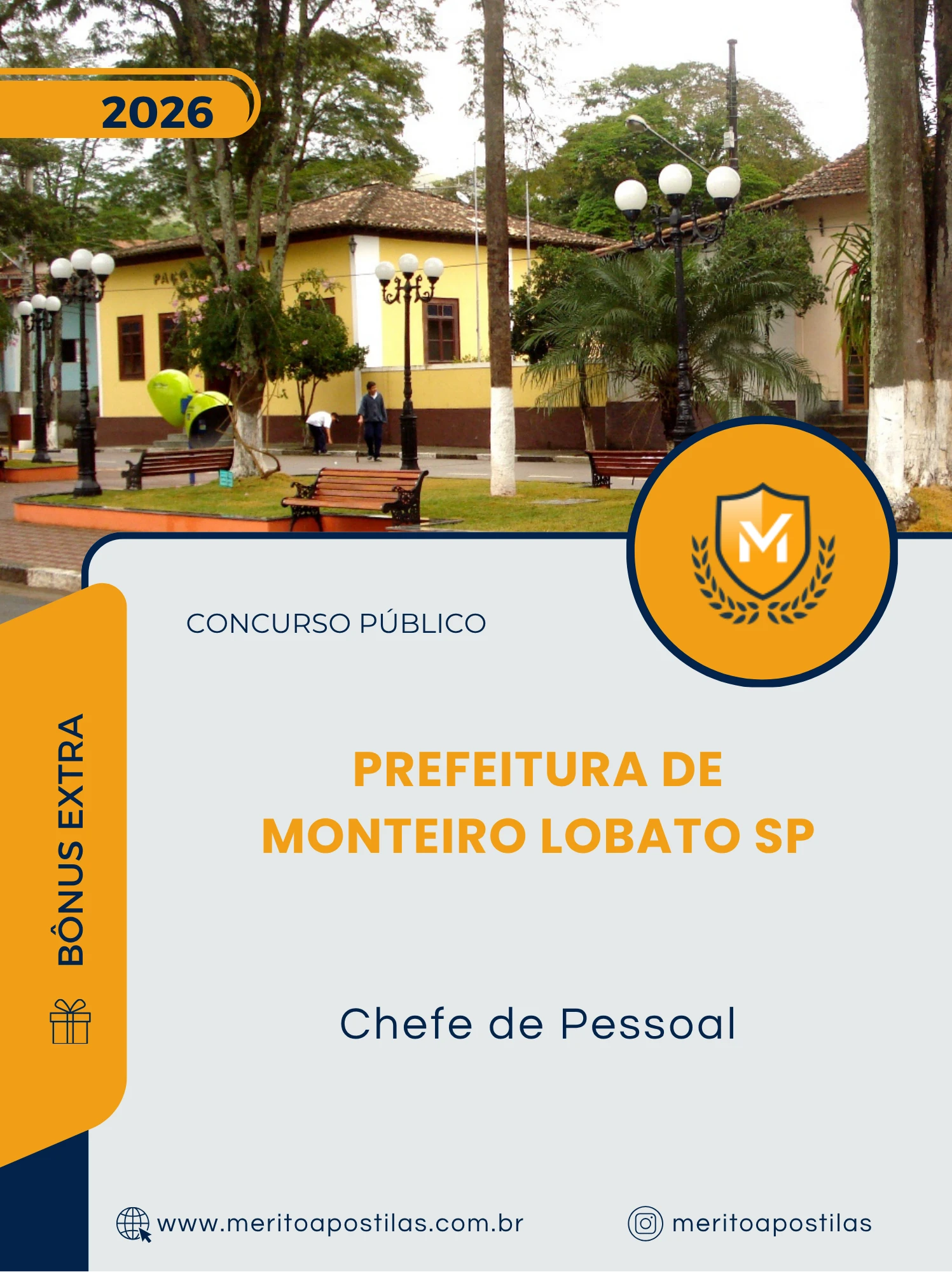 Apostila Chefe de Pessoal Prefeitura de Monteiro Lobato SP 2026