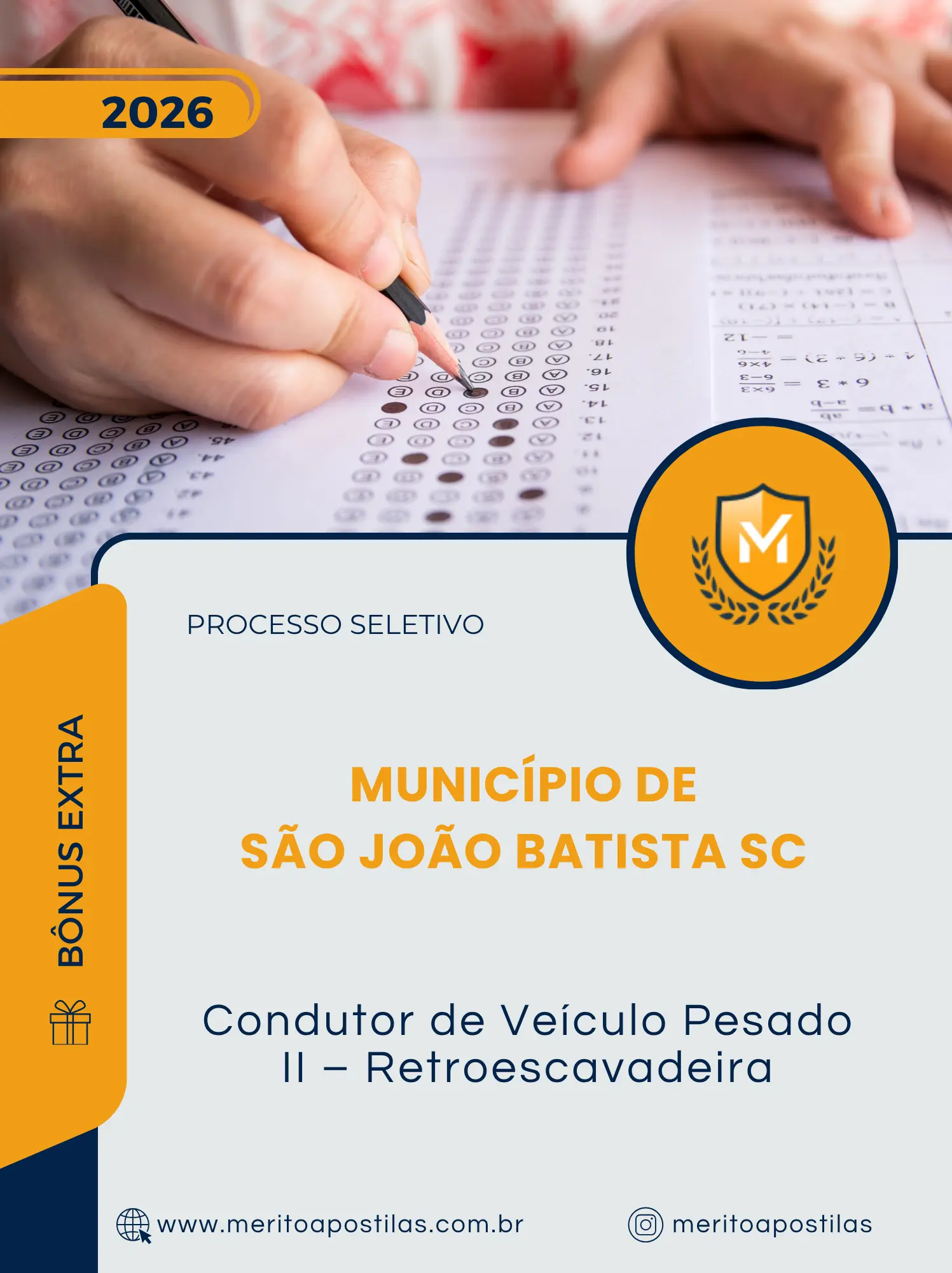 Apostila Condutor de Veículo Pesado II Retroescavadeira Município de São João Batista SC 2026
