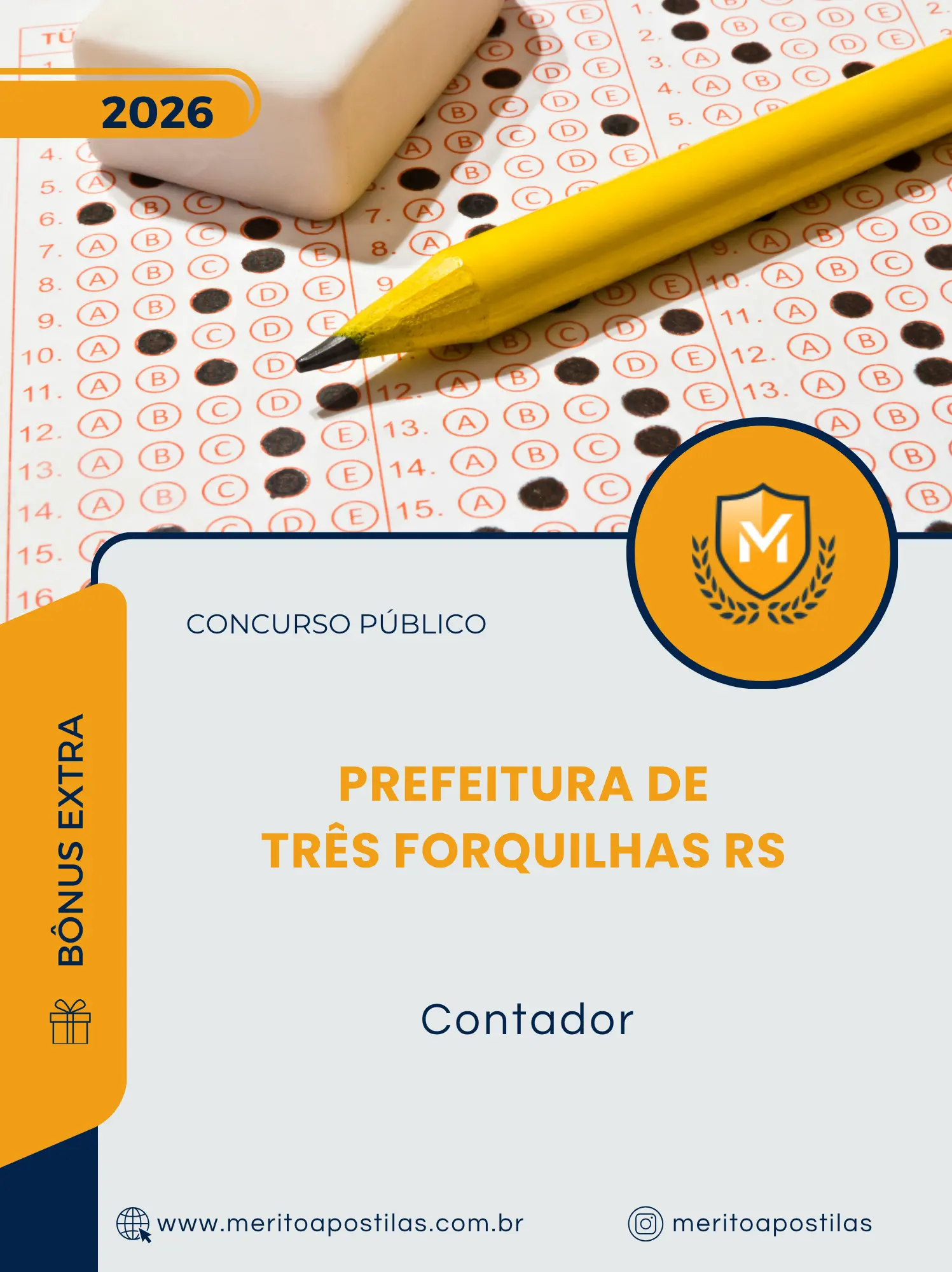 Apostila Contador Prefeitura de Três Forquilhas RS 2026