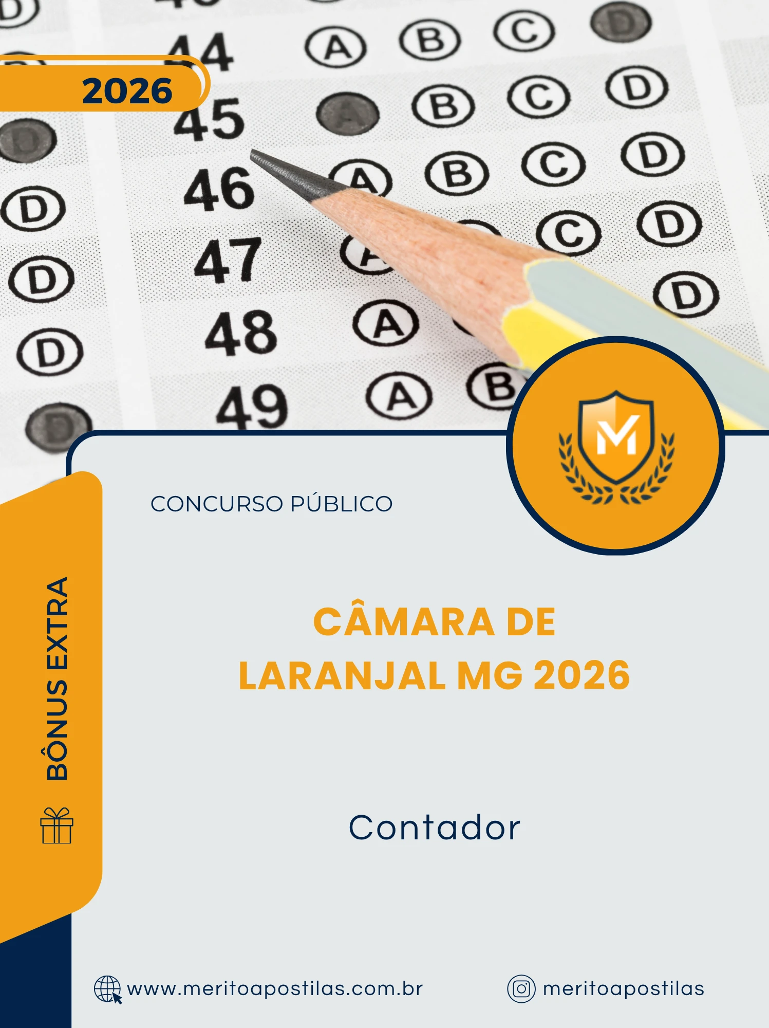Apostila Contador Câmara de Laranjal MG 2026