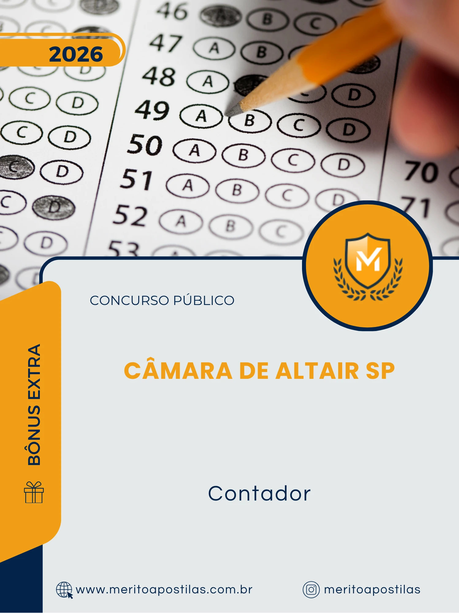 Apostila Contador Câmara de Altair SP 2026