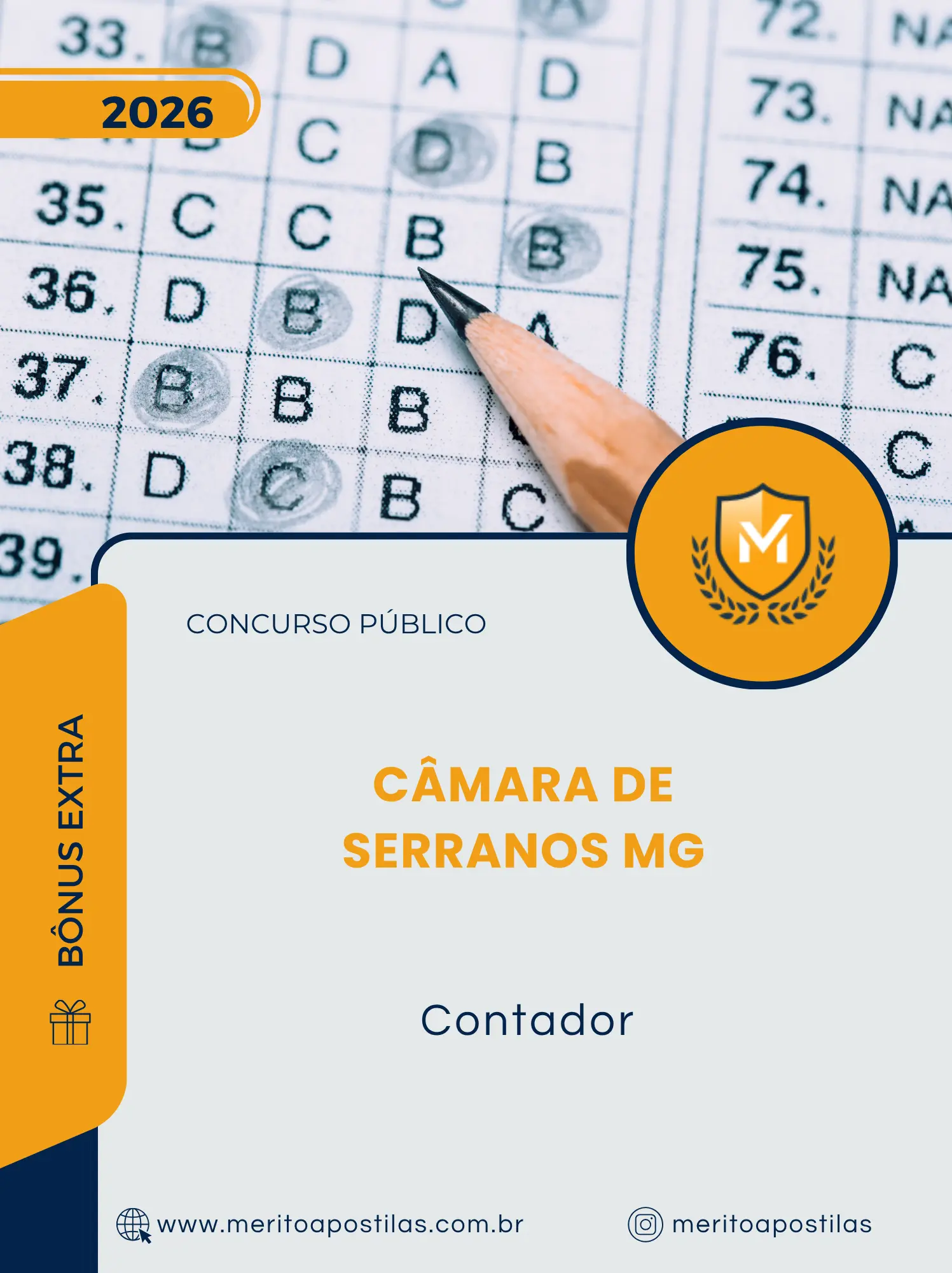 Apostila Contador Câmara de Serranos MG 2026