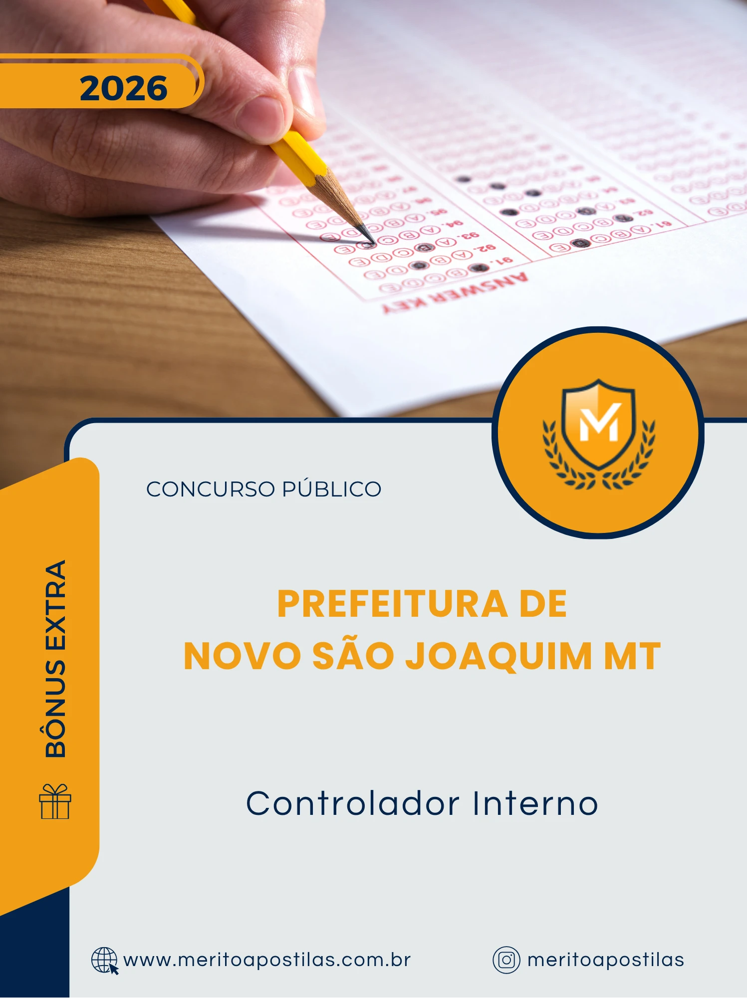 Apostila Controlador Interno Prefeitura de Novo São Joaquim MT 2026