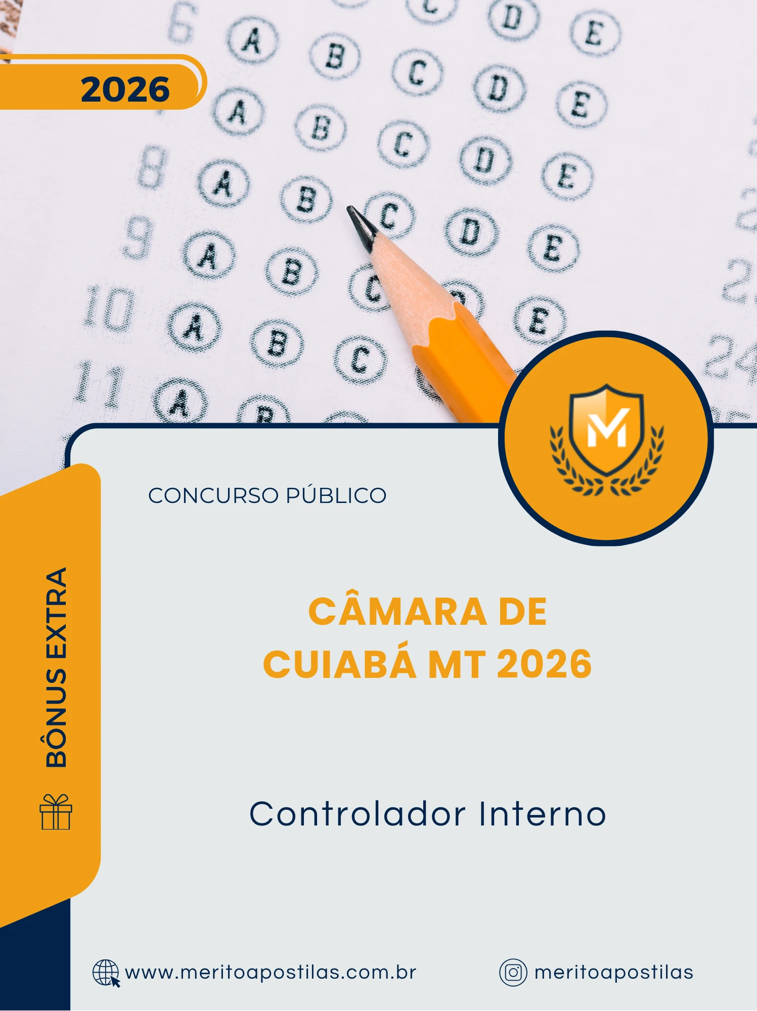 Apostila Controlador Interno Câmara de Cuiabá MT 2026