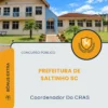 Apostila Coordenador Do CRAS Prefeitura de Saltinho SC 2026
