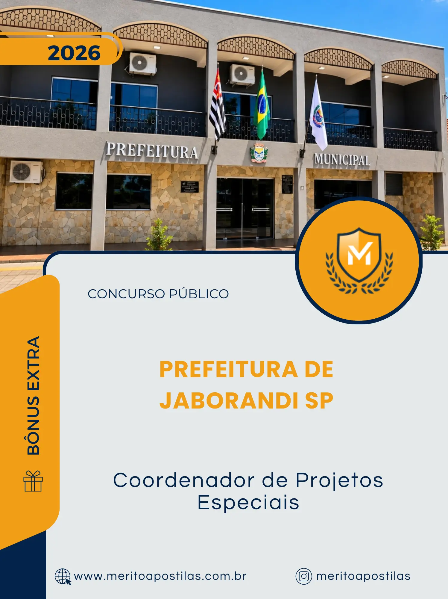 Apostila Coordenador de Projetos Especiais Prefeitura de Jaborandi SP 2026