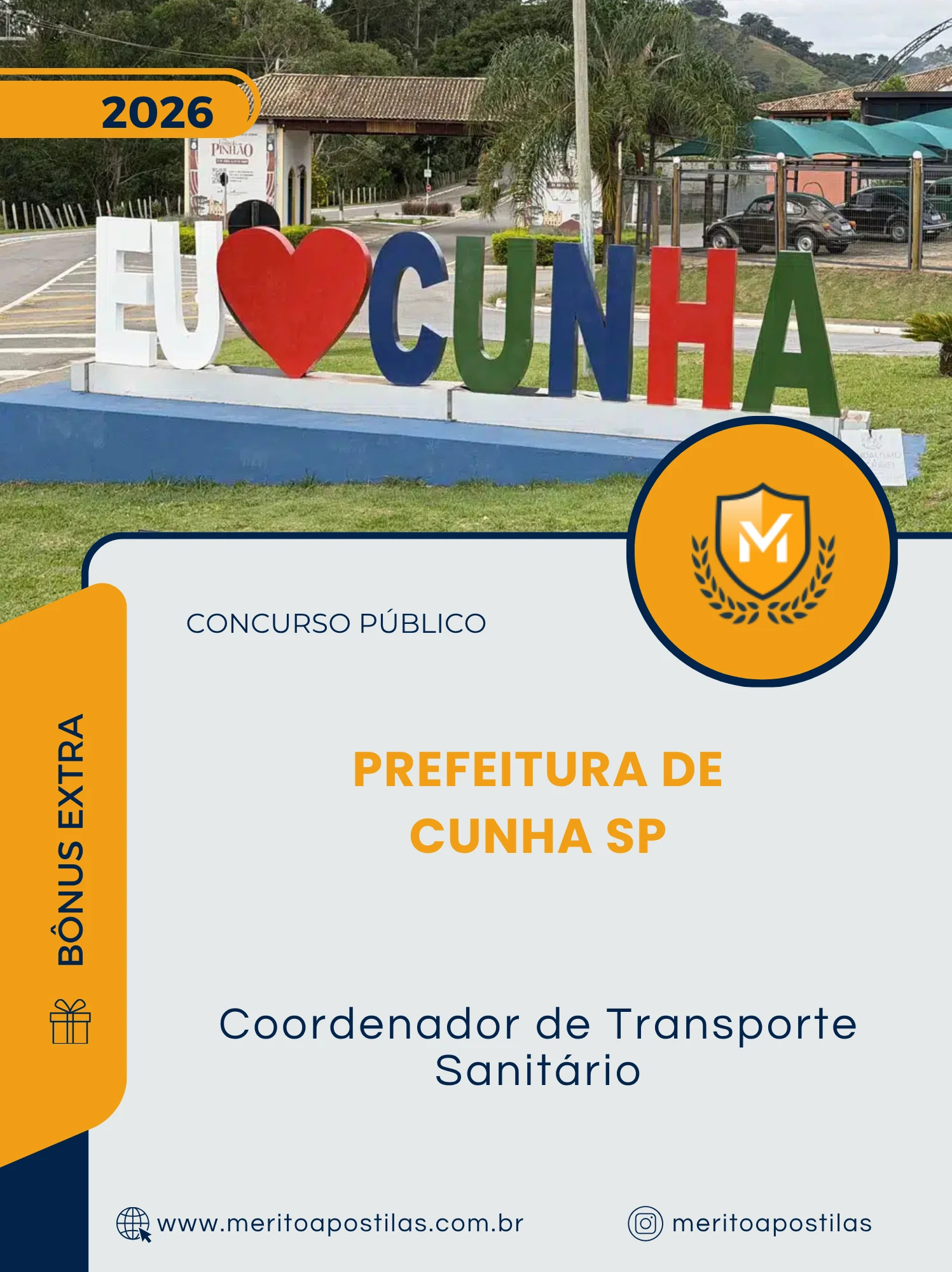 Apostila Coordenador de Transporte Sanitário Prefeitura de Cunha SP 2026