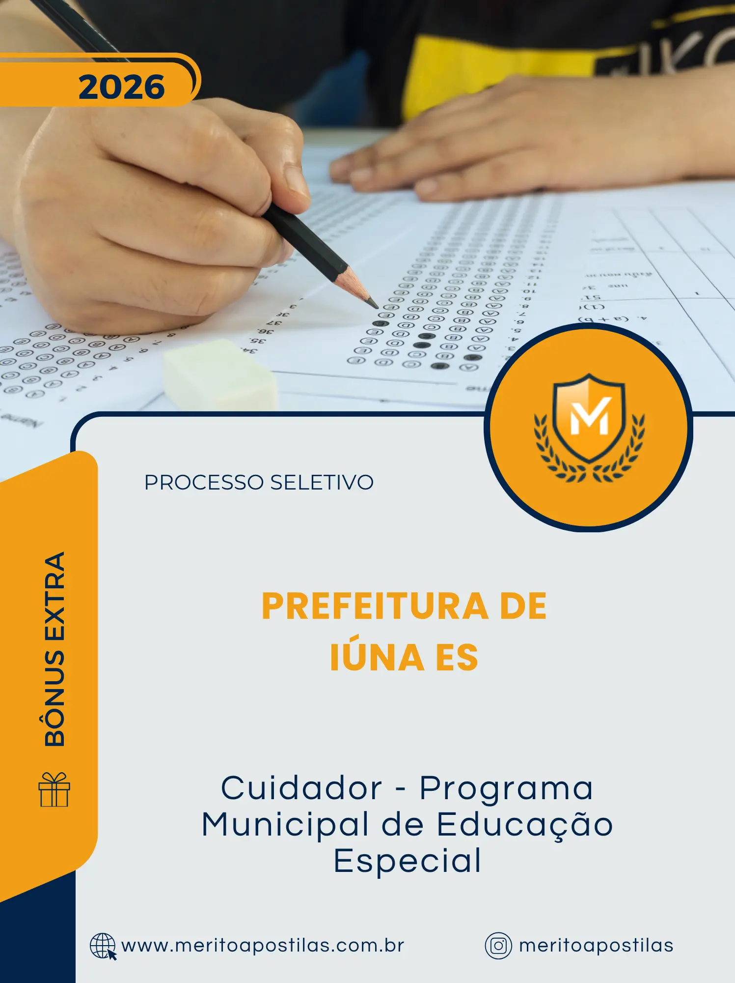 Apostila Cuidador Programa Municipal de Educação Especial Prefeitura de Iúna ES 2026