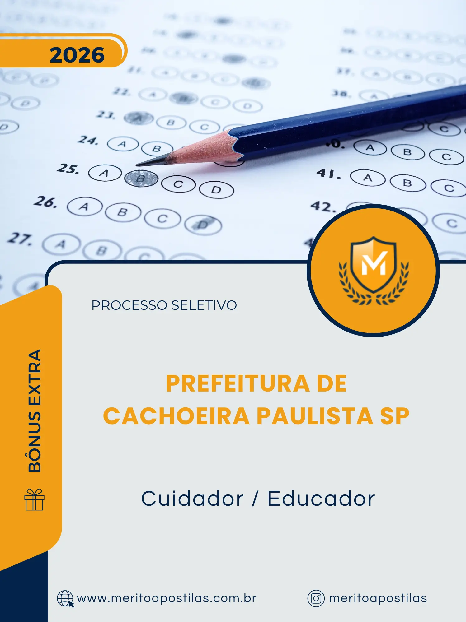 Apostila Cuidador / Educador Prefeitura de Cachoeira Paulista SP 2026