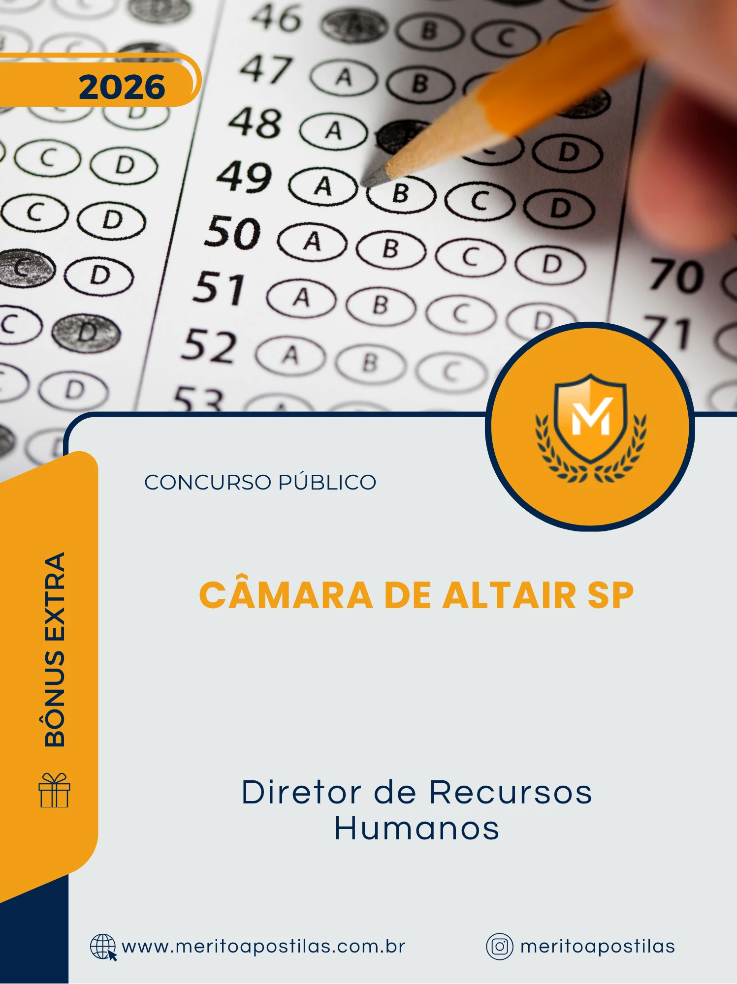 Apostila Diretor de Recursos Humanos Câmara de Altair SP 2026