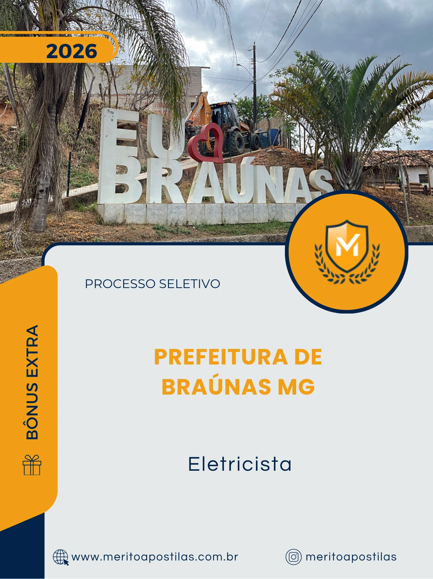 Apostila Eletricista Prefeitura de Braúnas MG 2026