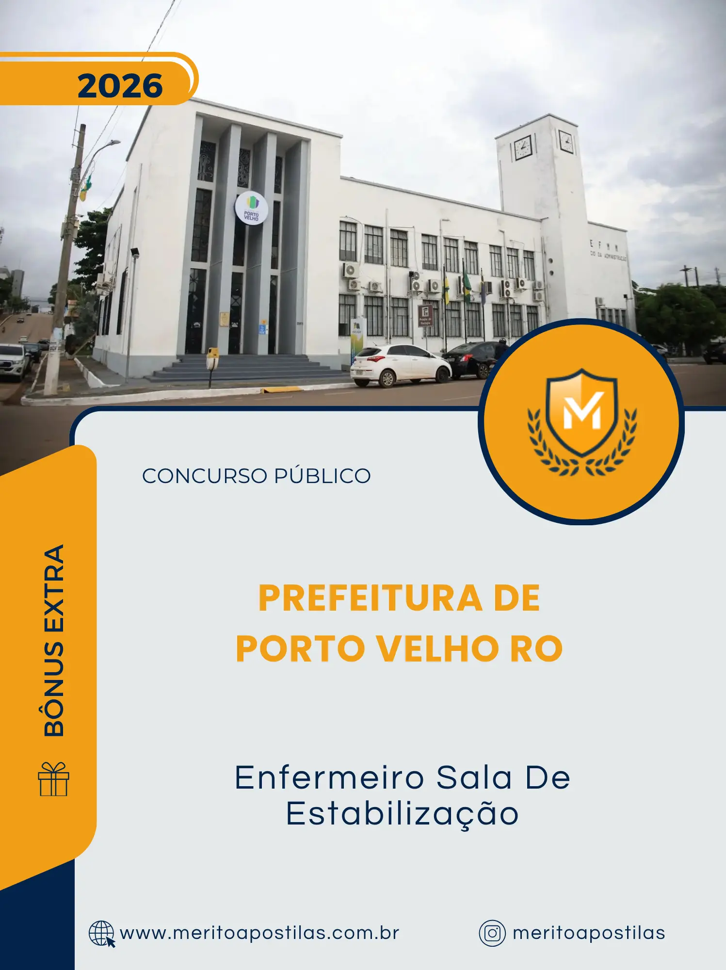 Apostila Enfermeiro Sala De Estabilização Prefeitura de Porto Velho RO 2026