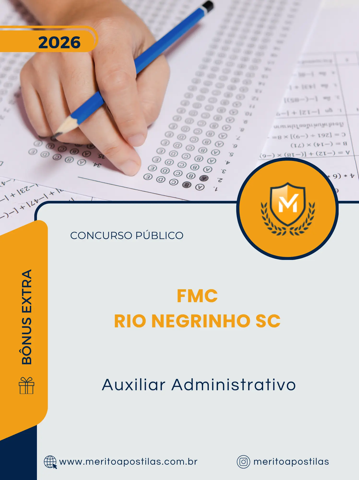 Apostila Auxiliar Administrativo Prefeitura de Rio Negrinho SC 2026